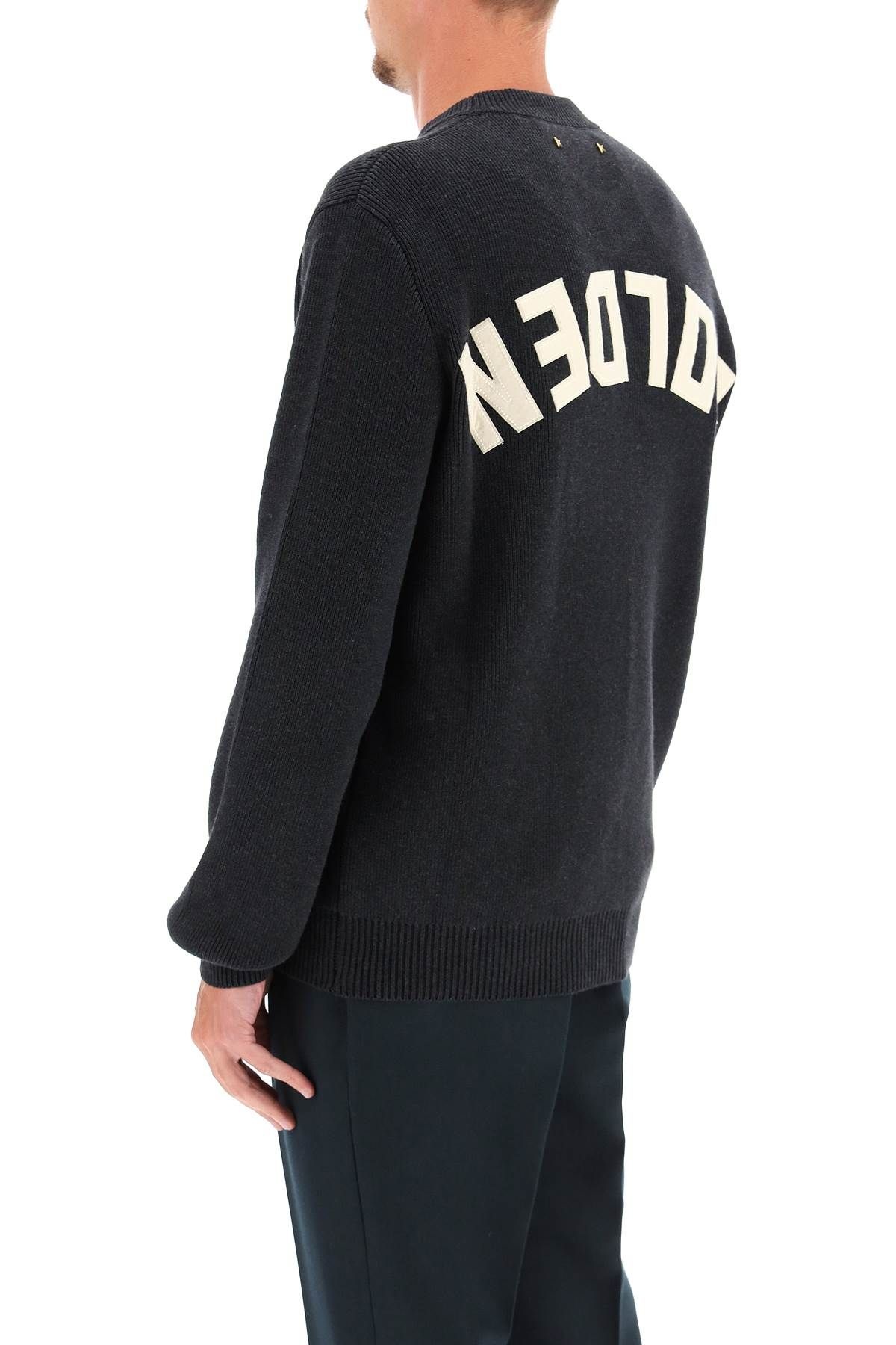 DAVIS COTTON SWEATER WITH LOGO - 4