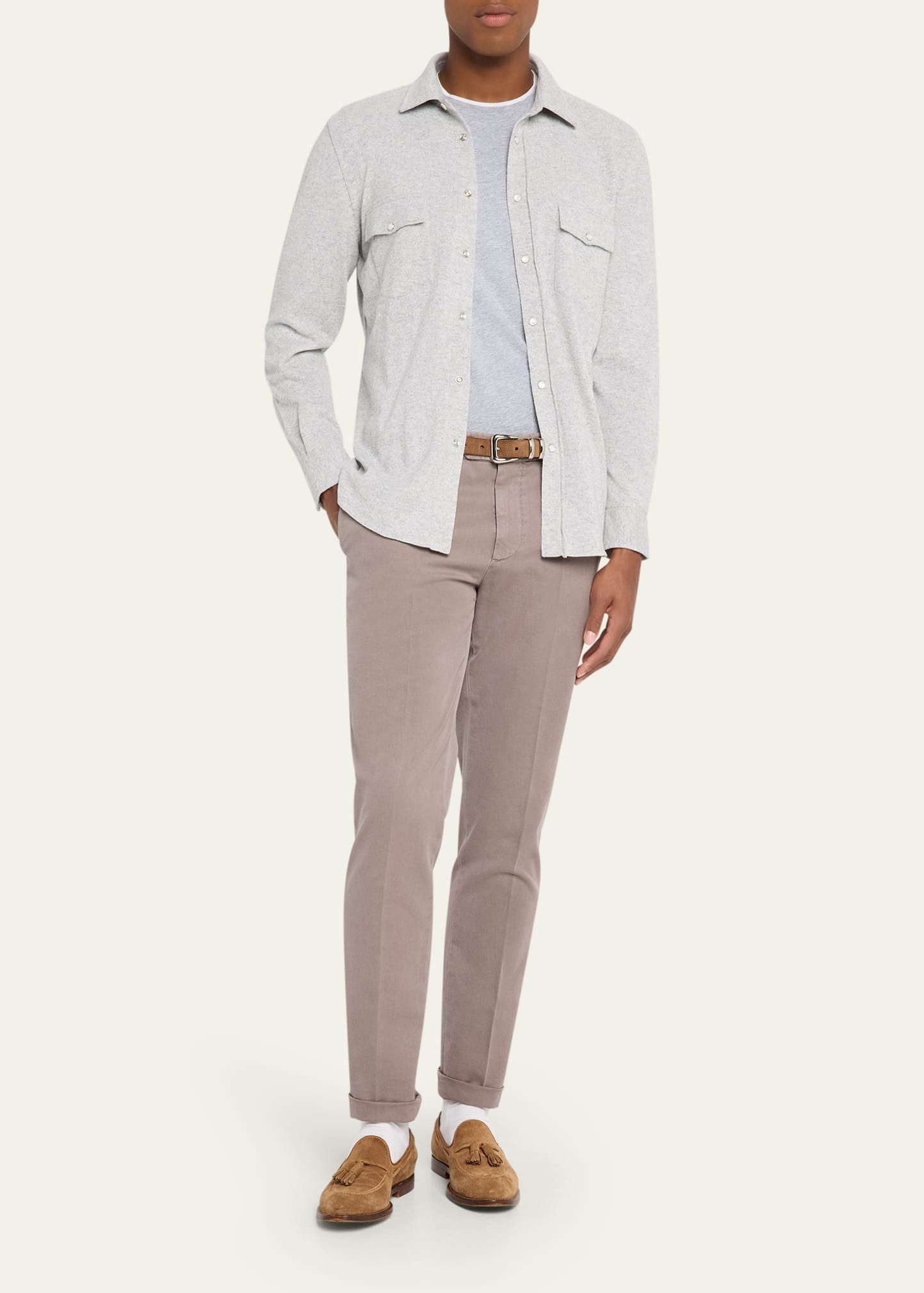Men's Modern Fit Flat-Front Pants - 2