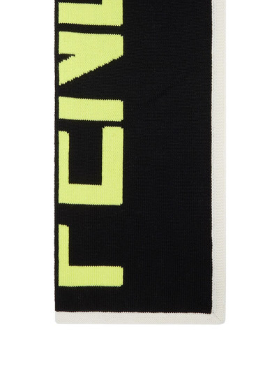 FENDI logo knit scarf outlook