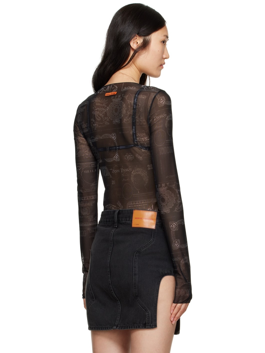 Black HP Currencies Bodysuit - 3