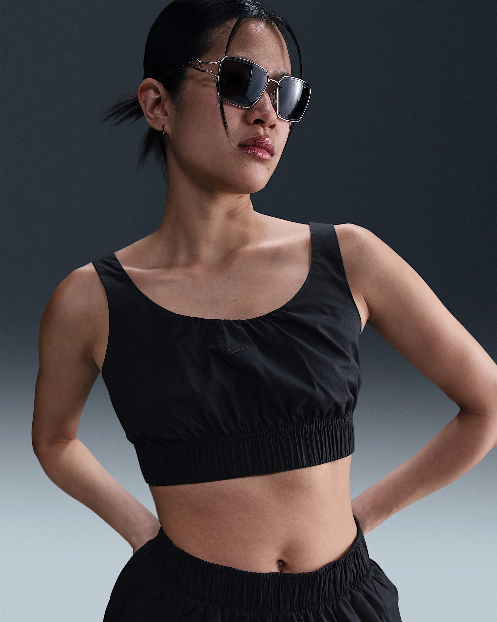 Nike Sportswear Chill Poplin Women's Slim Cropped Tank Top - 1