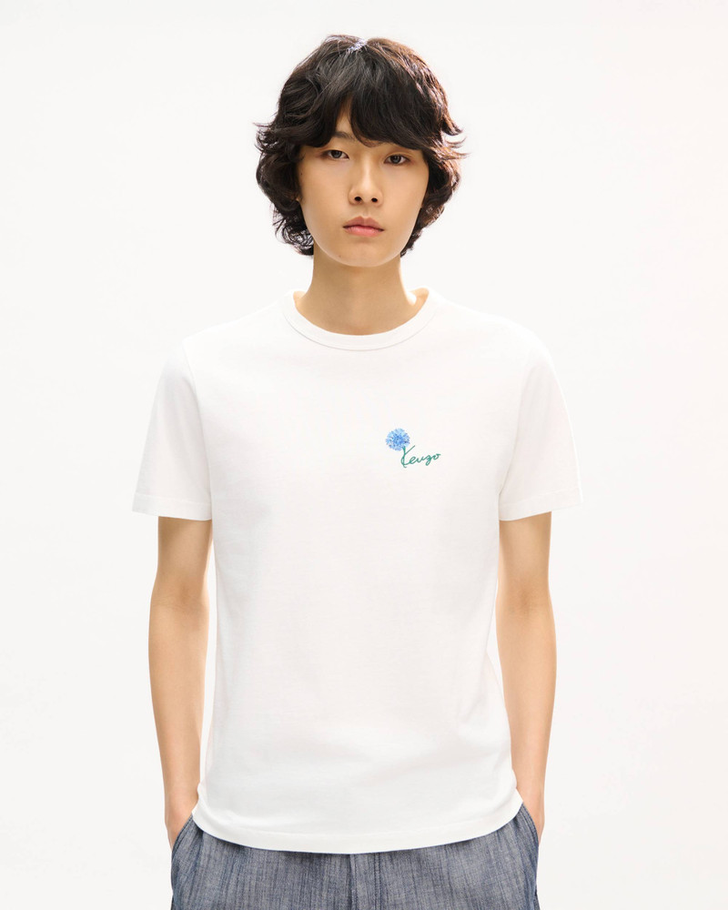 KENZO 'KENZO Tulip' embroidered slim T-shirt in cotton outlook