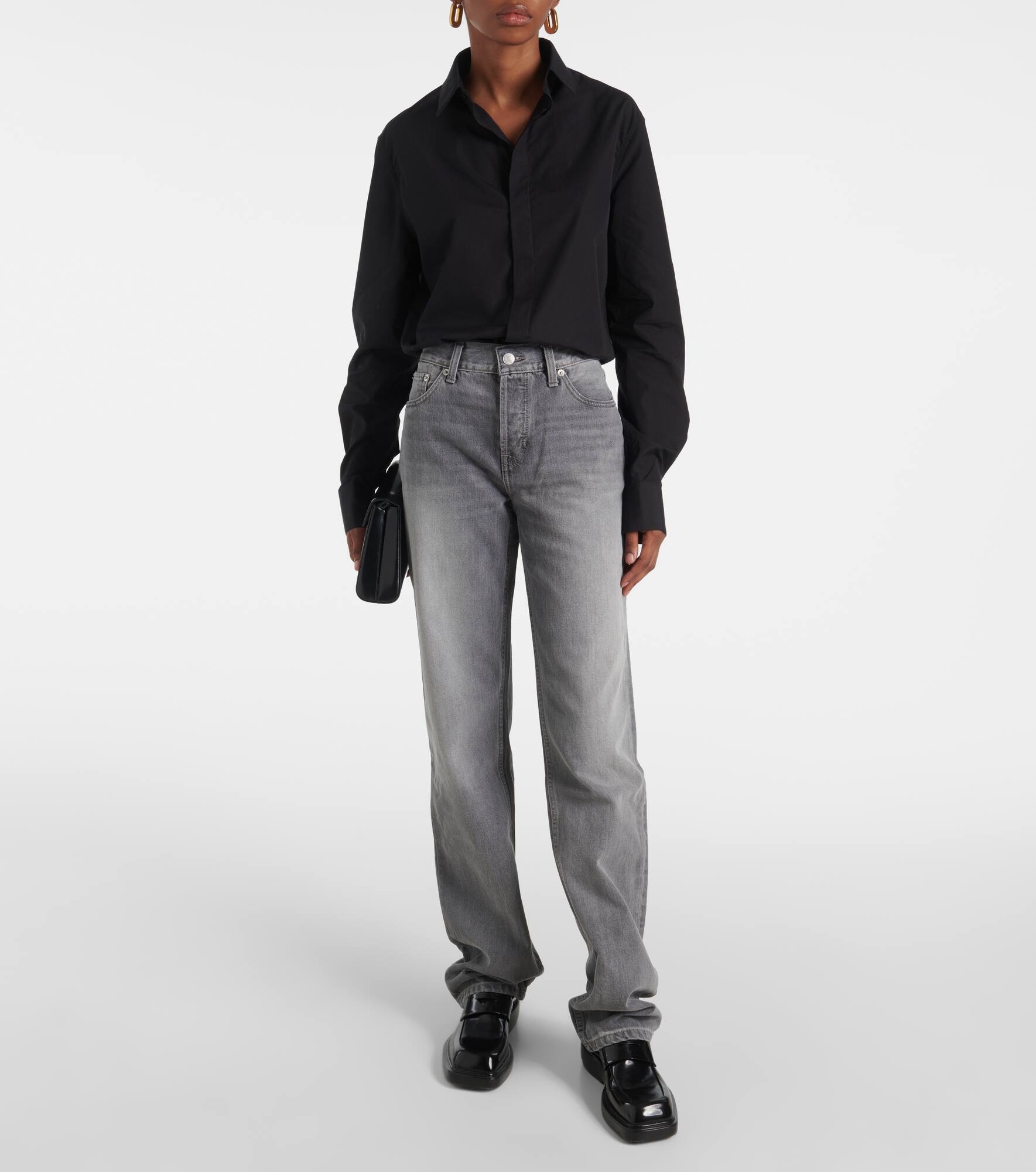 High-rise straight jeans - 7