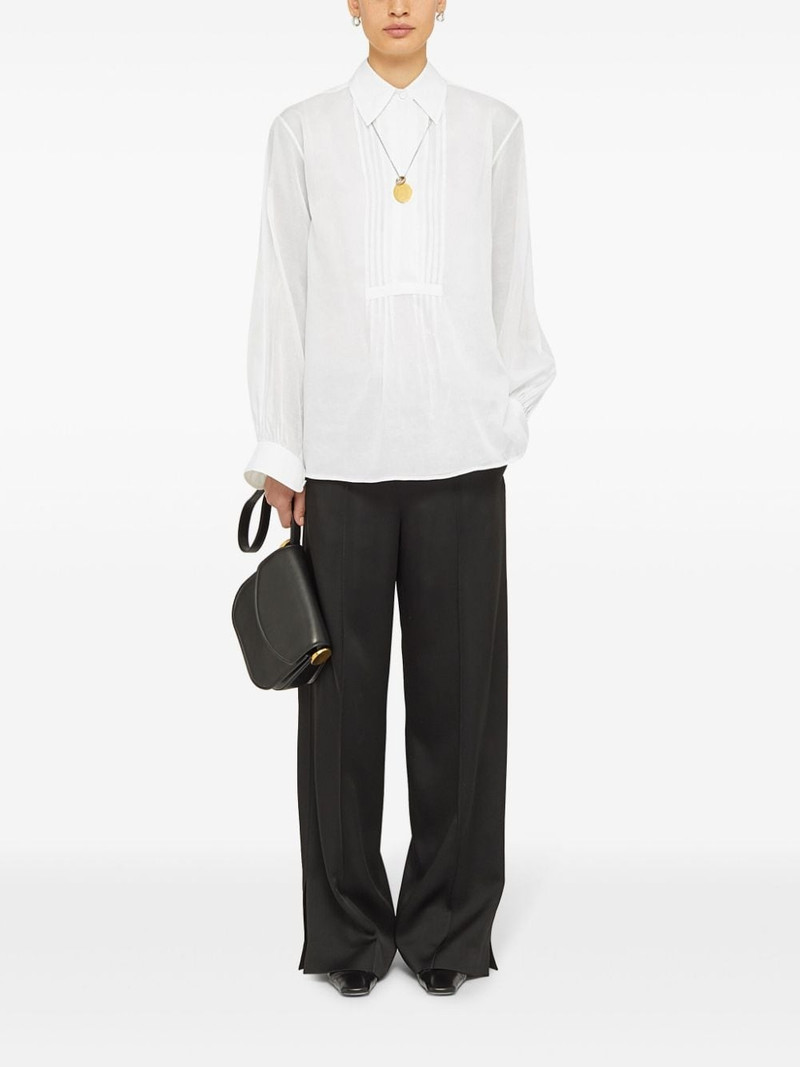 Jil Sander pleated cotton shirt outlook