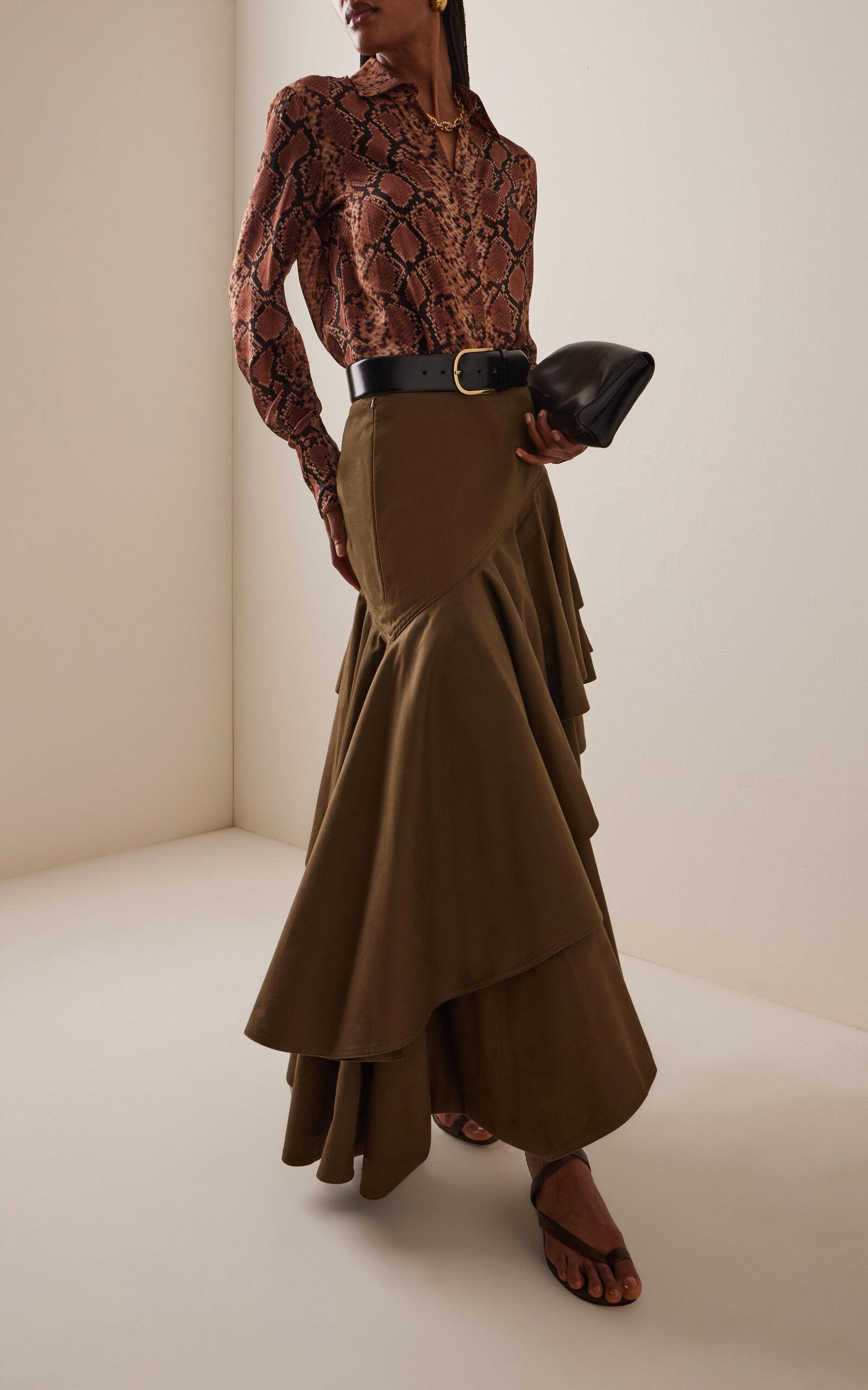 Hypnotic Silk Shirt brown - 3