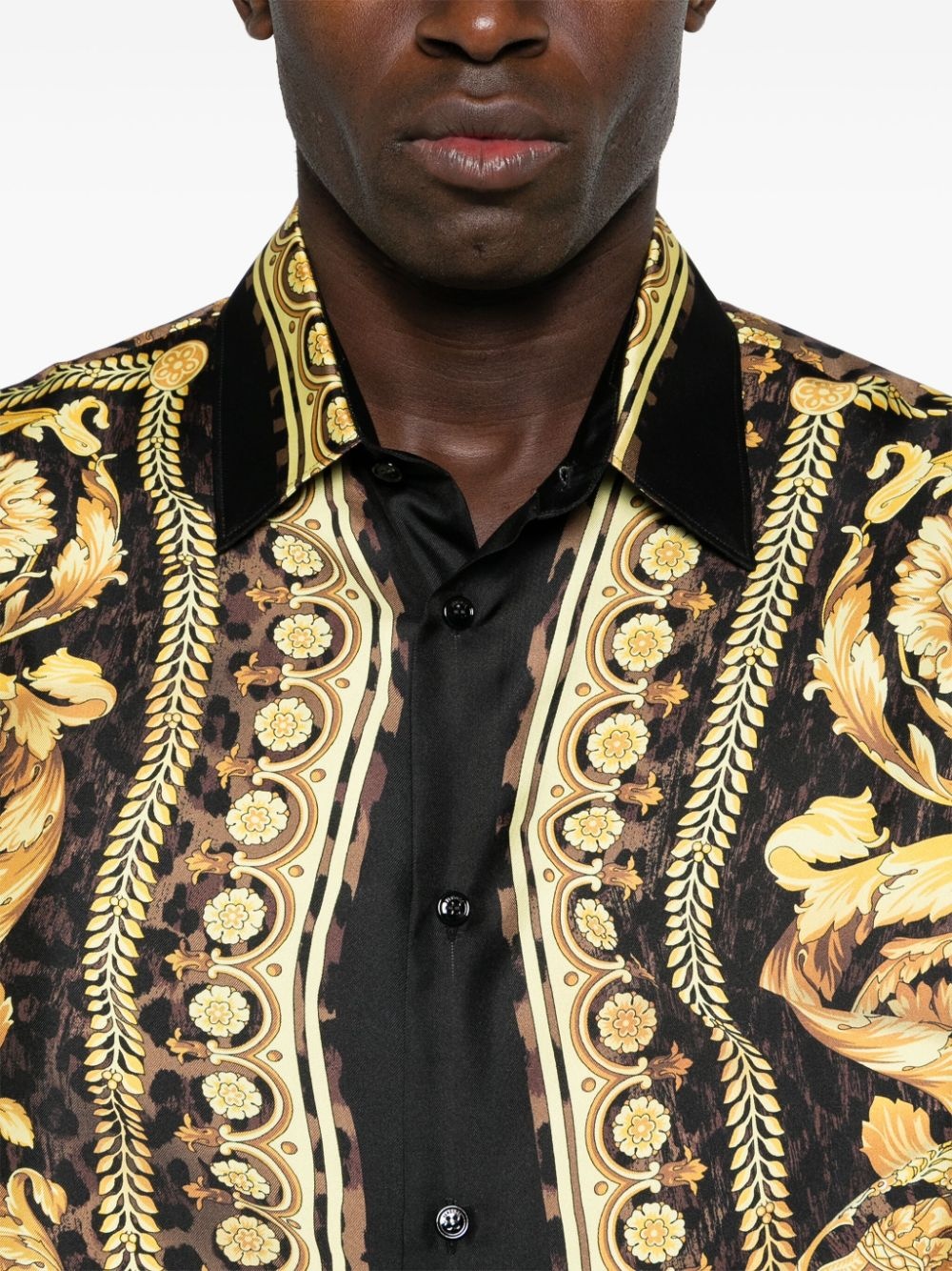 Barocco-print shirt - 5