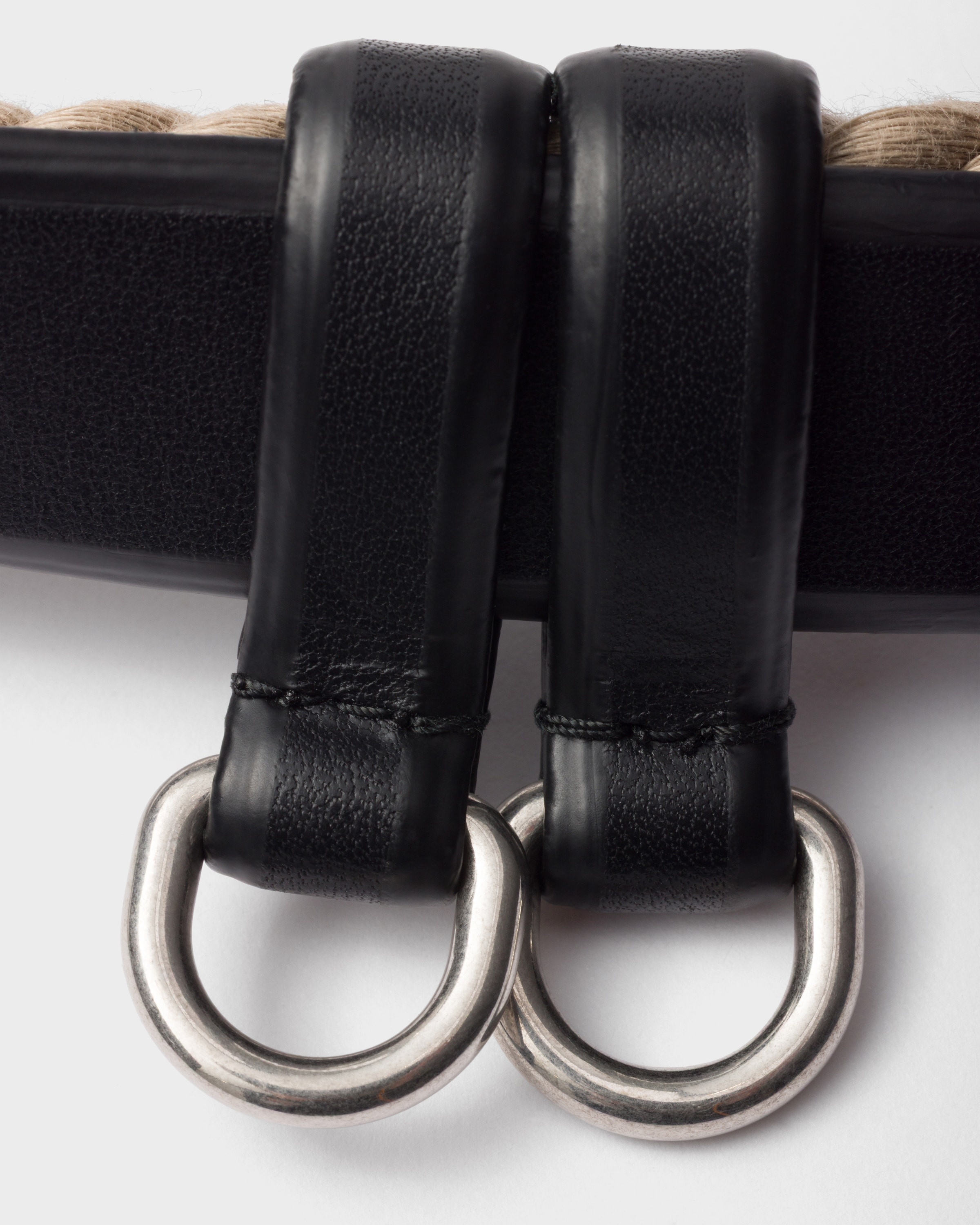 Leather and cord belt - 4