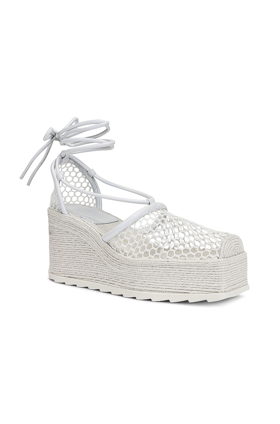 Stretch Lace Up Espadrilles - 2