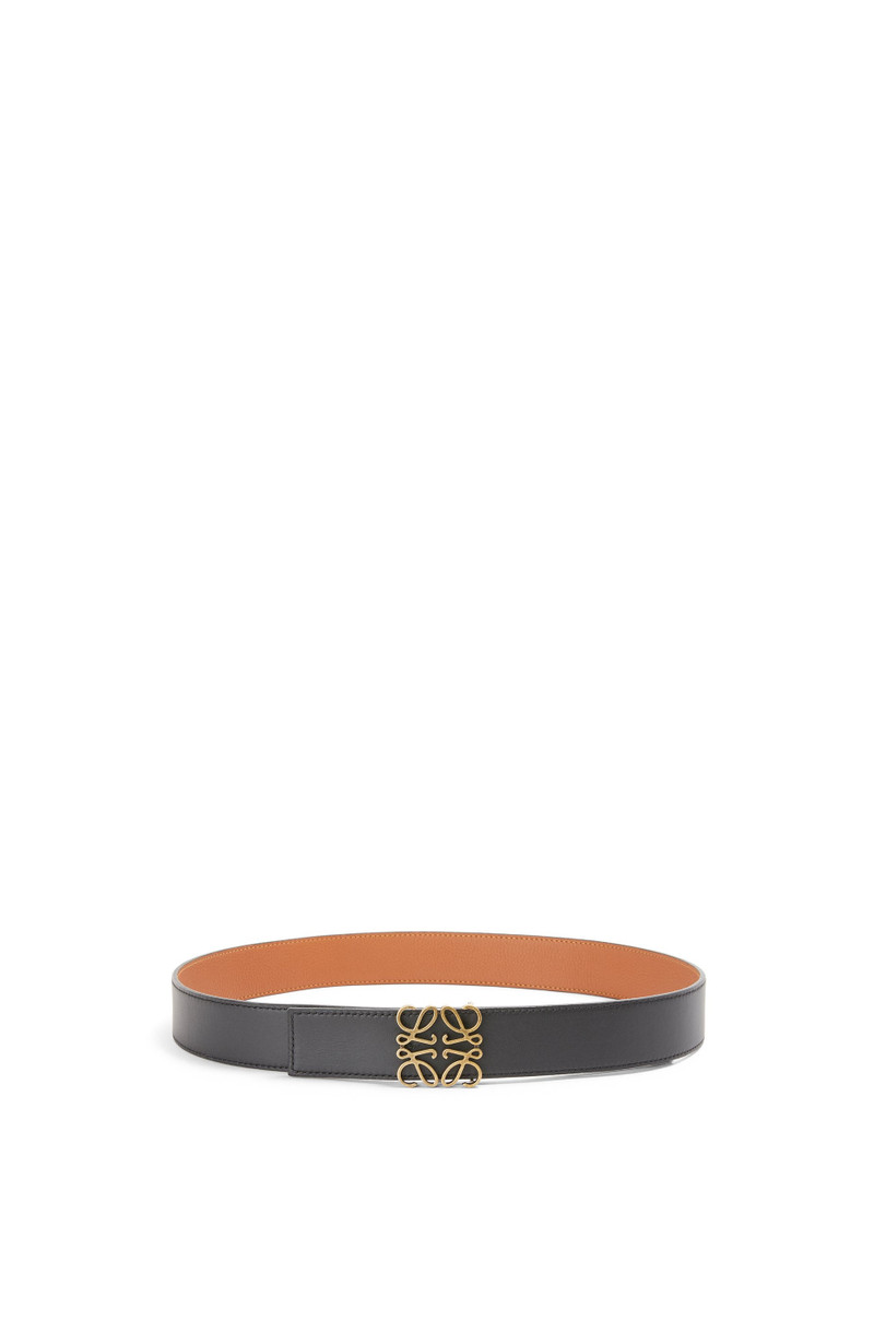 Loewe Reversible Anagram belt in soft grained calfskin and smooth calfskin outlook