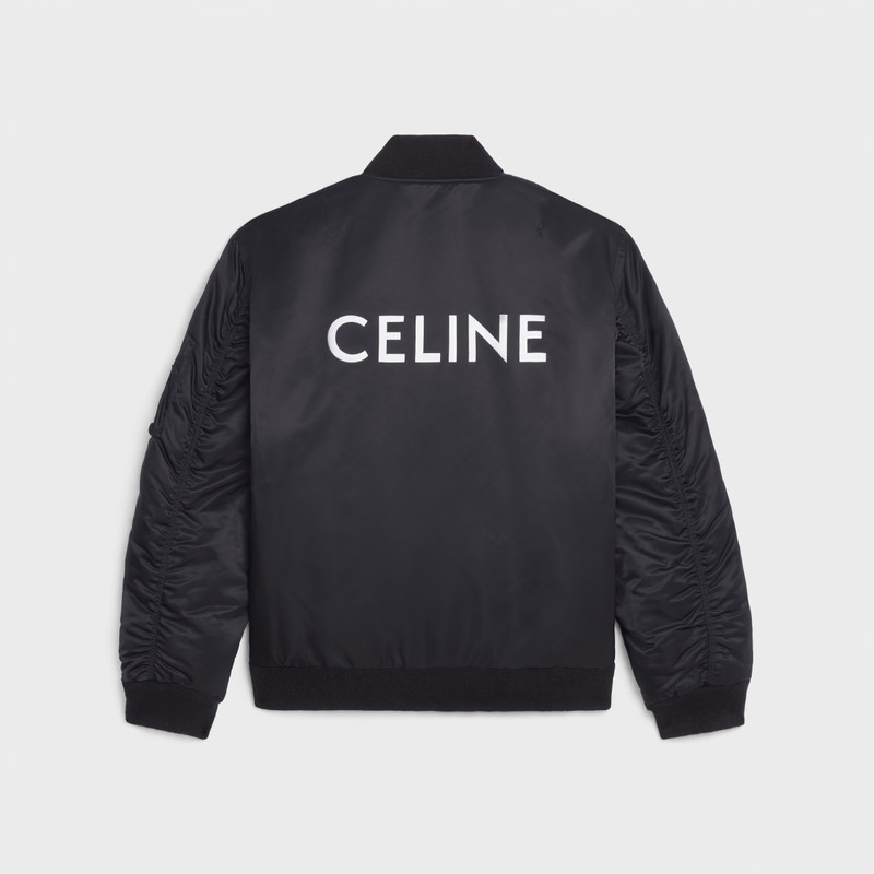 CELINE celine bomber jacket in nylon twill outlook