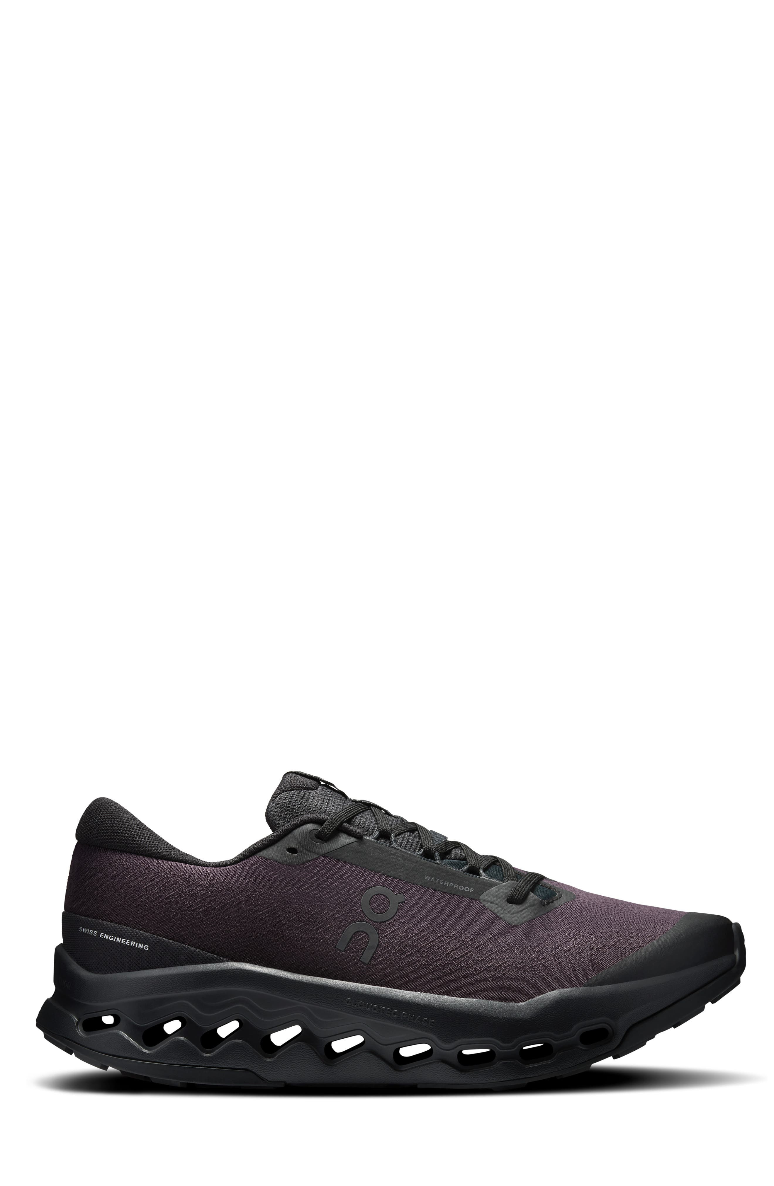 On Cloudsurfer Trail 2 Waterproof Trail Running Shoe in Black/Black at Nordstrom - 2
