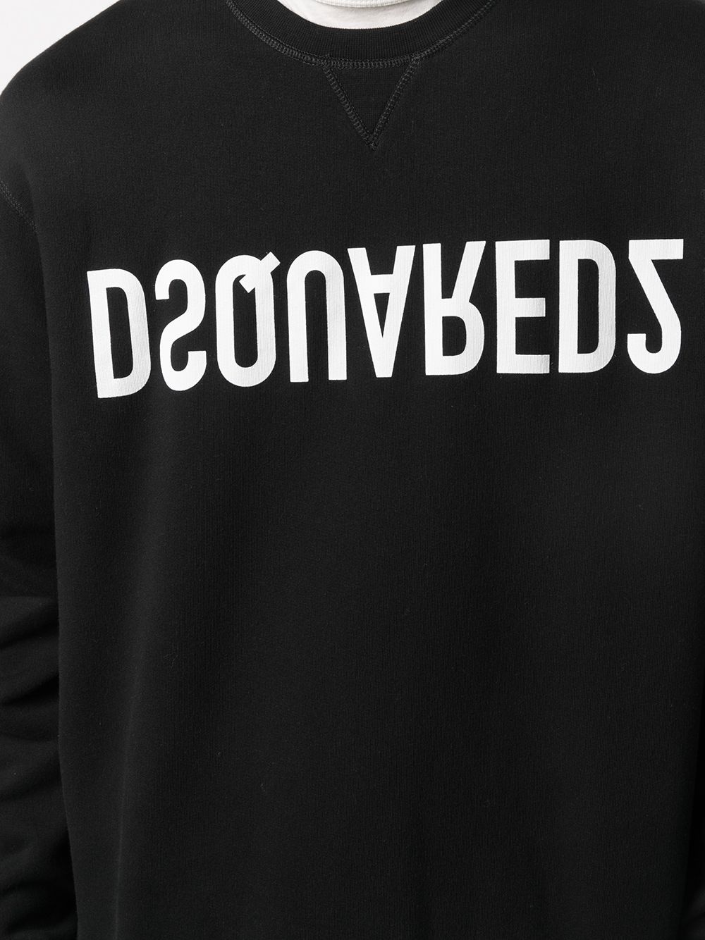 upside down logo sweatshirt - 5