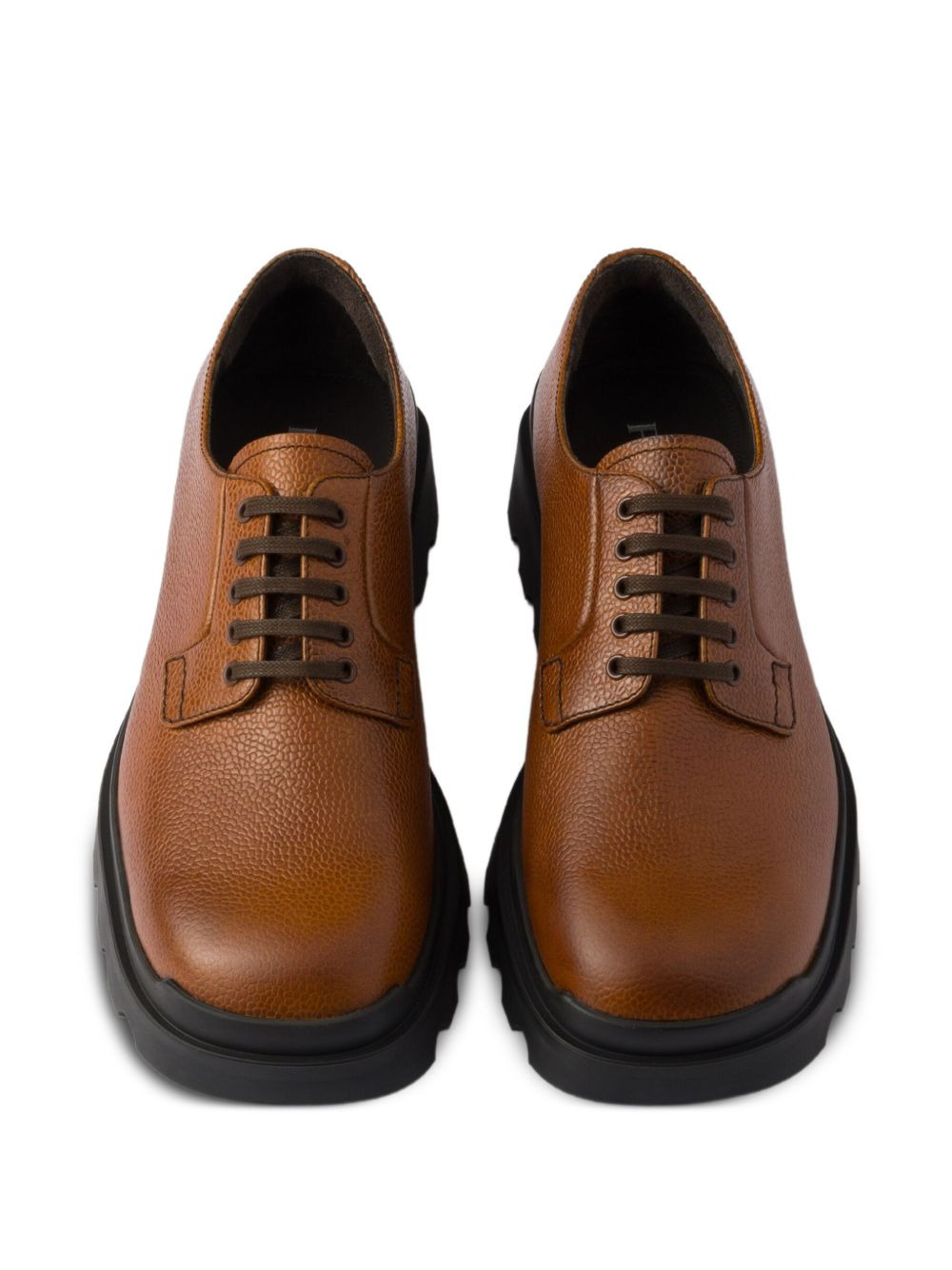 leather lace-up shoes - 4