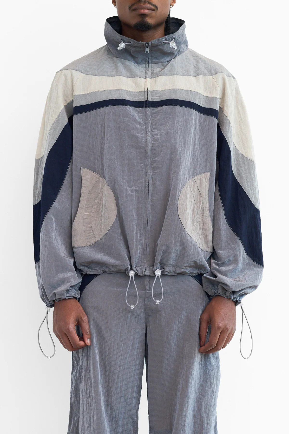 ERL Nylon Rave Jacket Grey - 4