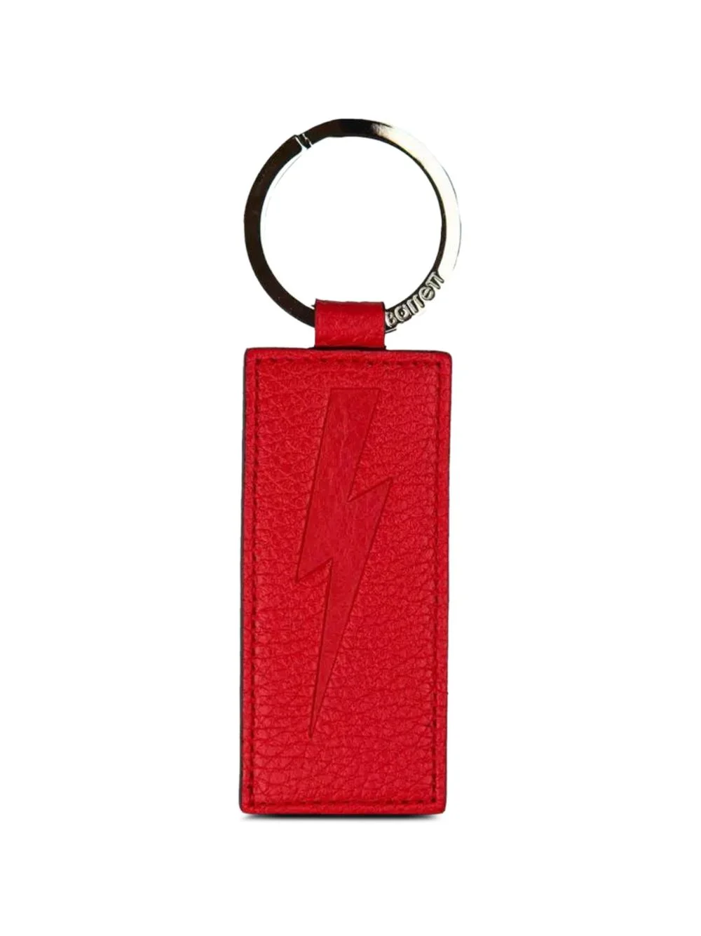 embossed lightning bolt keychain - 1