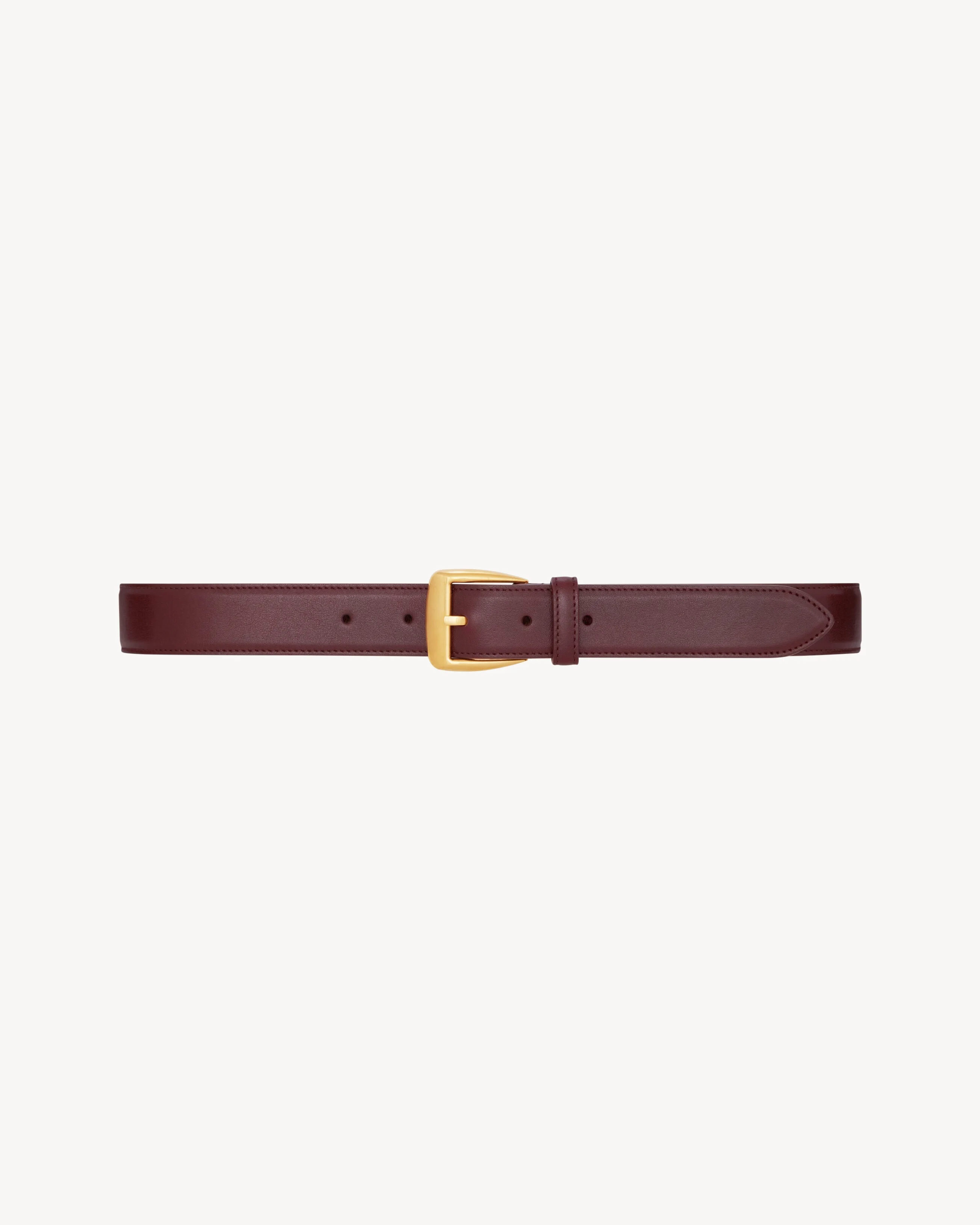 TRAPEZOID BELT IN GRAINED LEATHER - 1