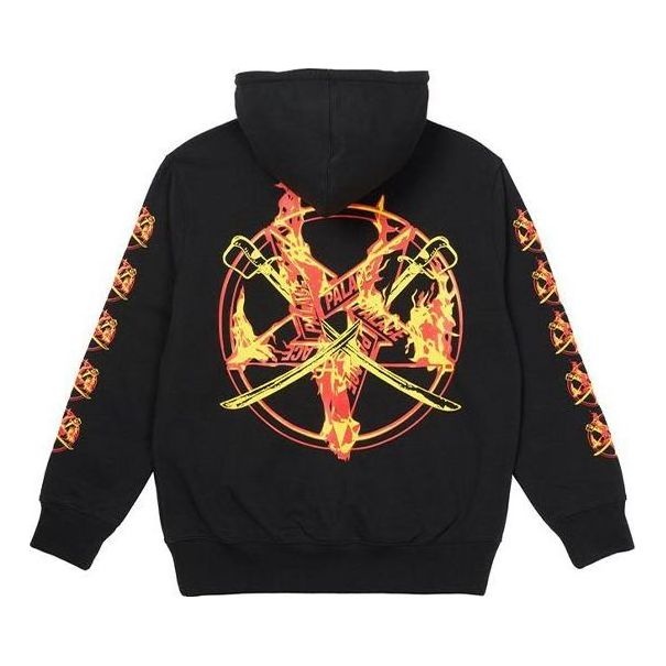 Palace FW21 X Salomon Flamed Hoodie 'Black' P21HD014 - 2