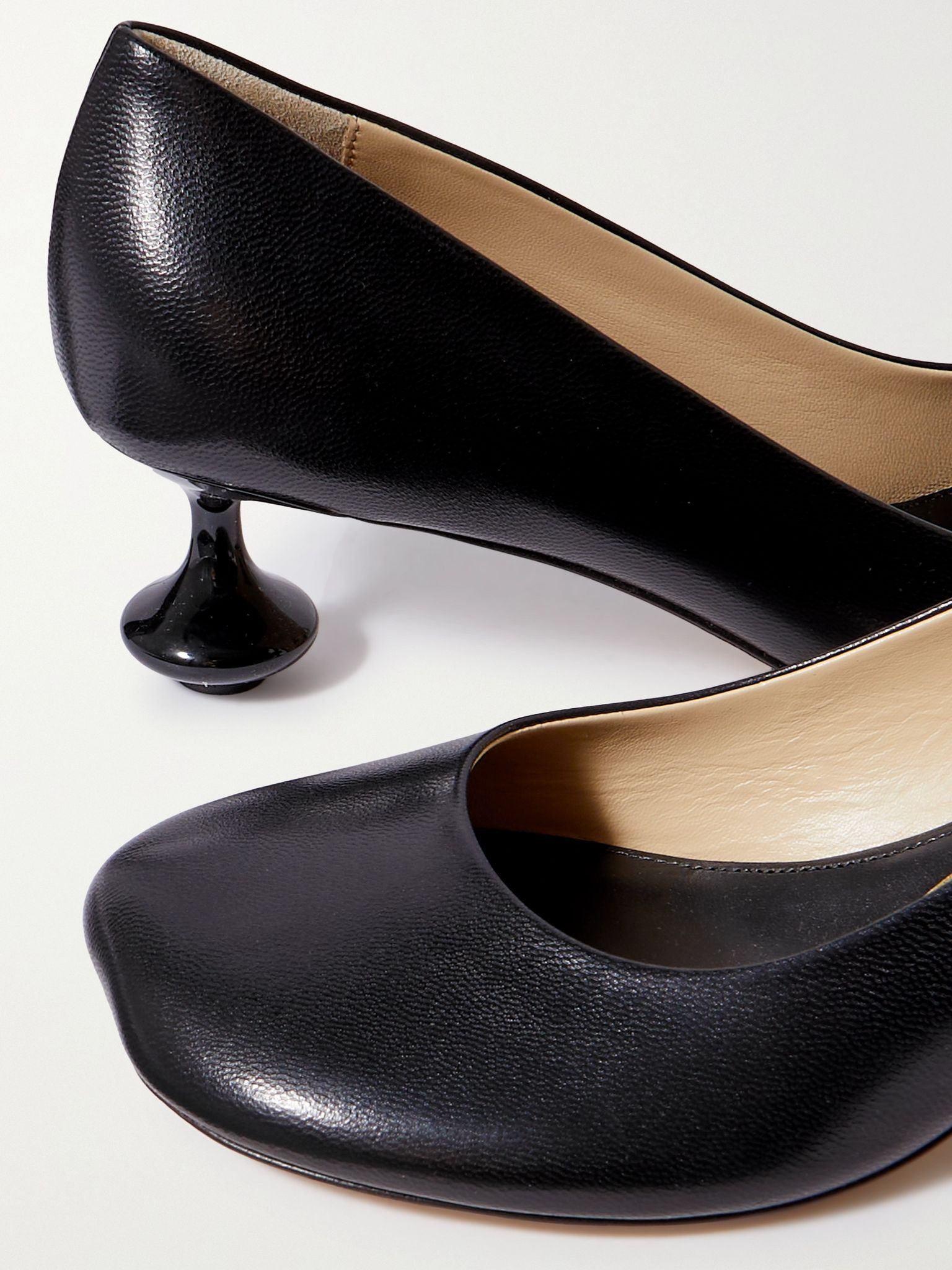 Toy leather pumps Black - 4