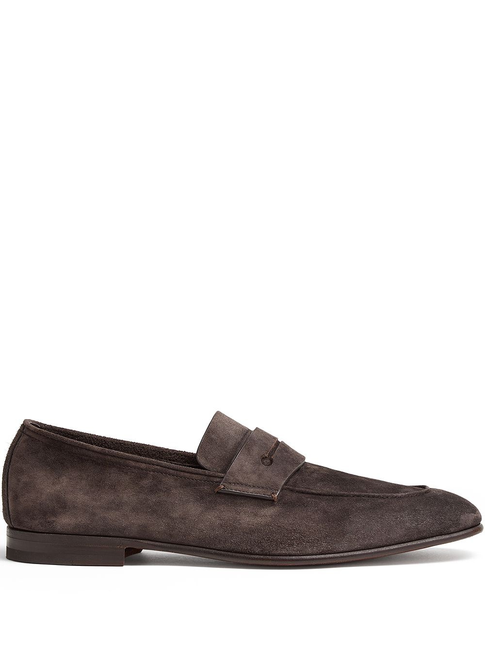 low-heel penny loafers - 1