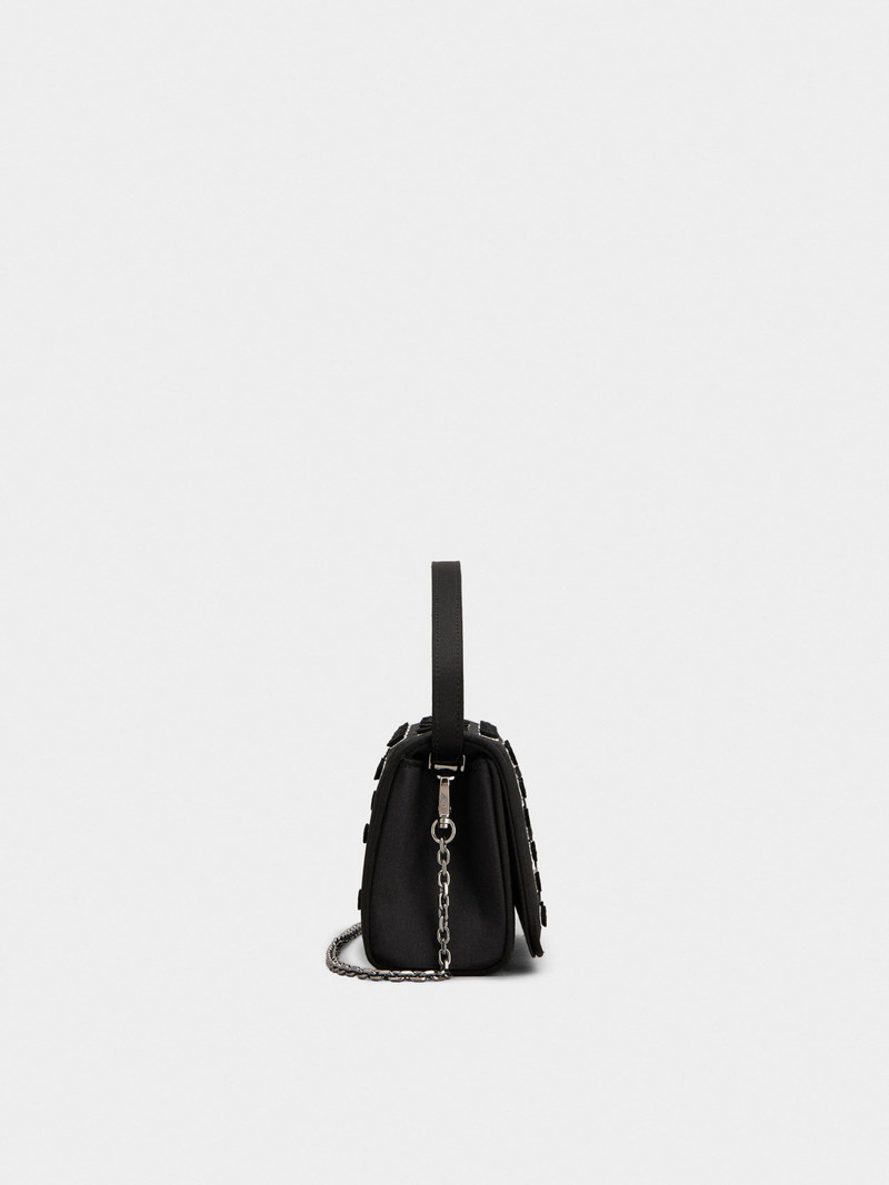 Roger Vivier Pilgrim Micro Bag in satin outlook