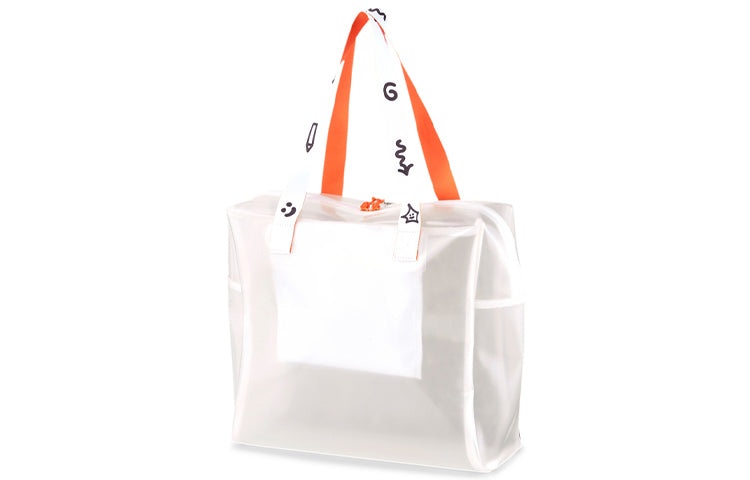 PUMA x MR.Doodle Shopper Bag 'White Black Orange' 077438-01 - 2