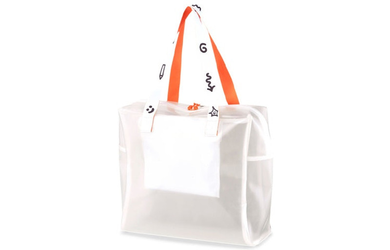 PUMA PUMA x MR.Doodle Shopper Bag 'White Black Orange' 077438-01 outlook