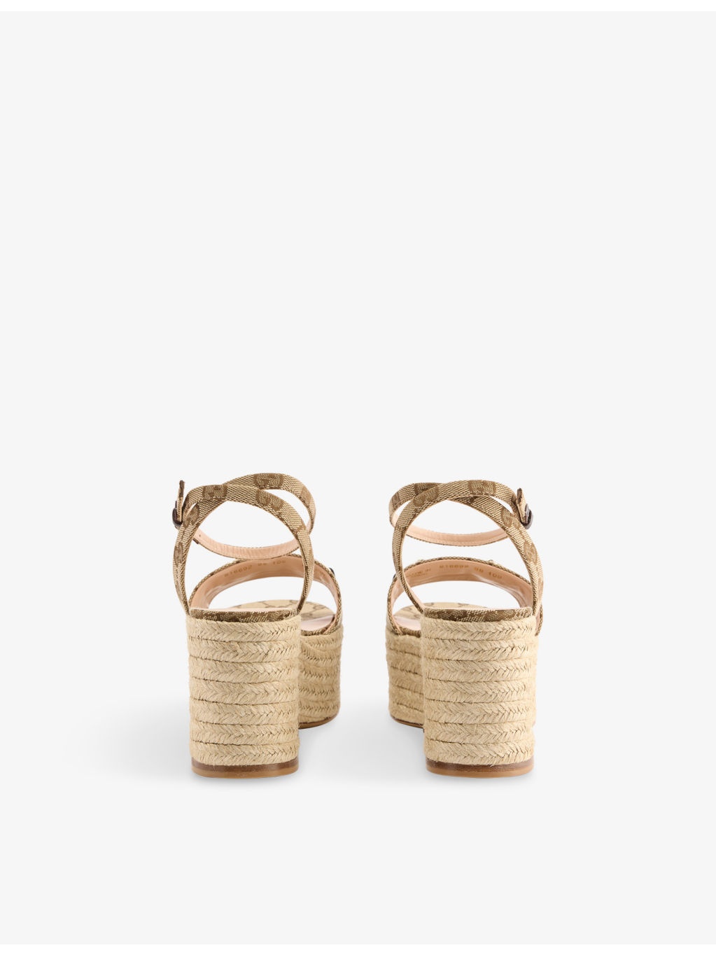 Horsebit Canvas Wedge Espadrilles - 4