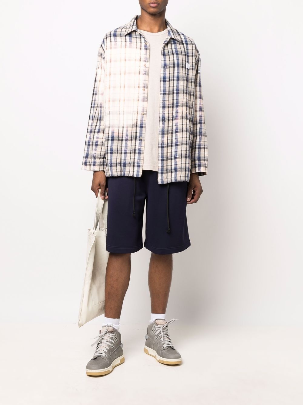 LOGO-EMBROIDERED TRACK SHORTS - 4