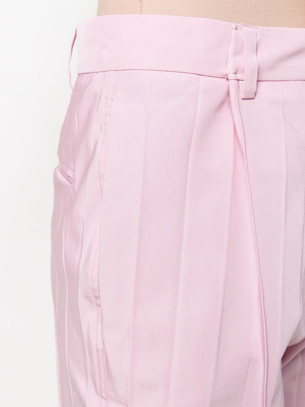pleated cropped trousers - 5