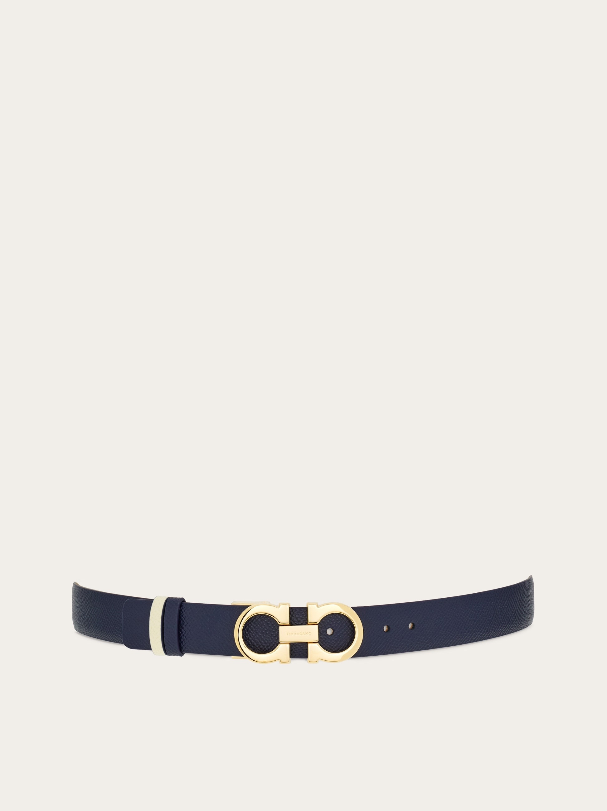 Reversible and adjustable Gancini belt - 1