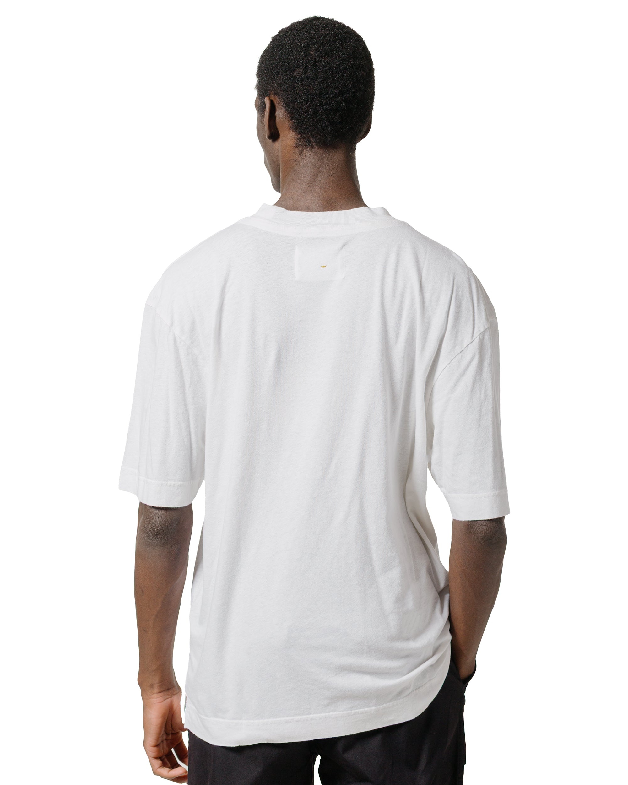 MHL Simple T-Shirt Organic Cotton Linen Jersey White - 3