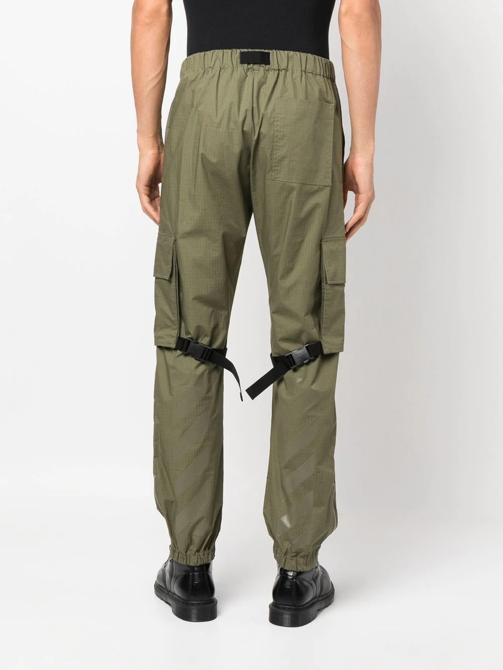 tab detail tapered trousers - 4