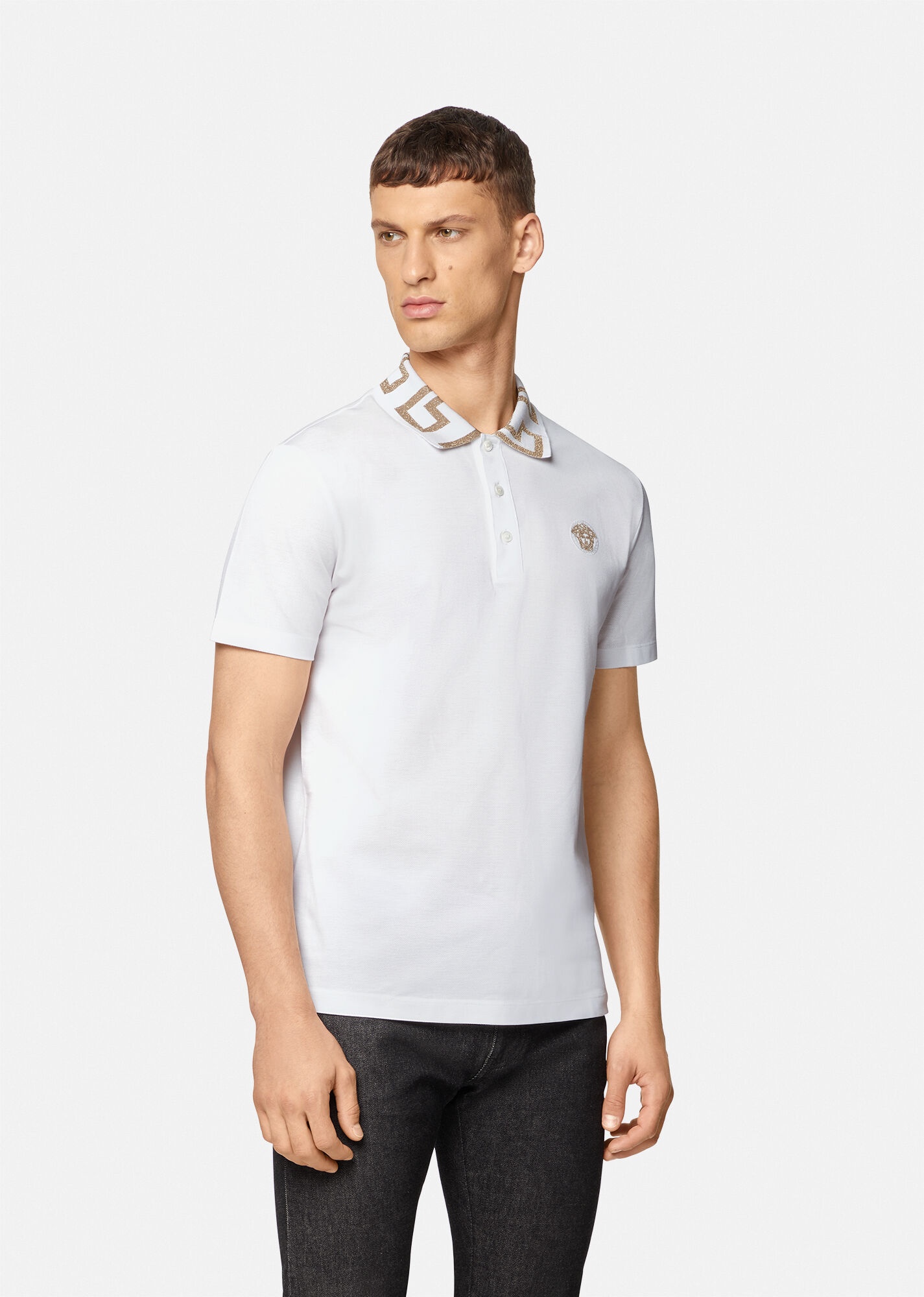 Greca Embroidered Polo Shirt - 2