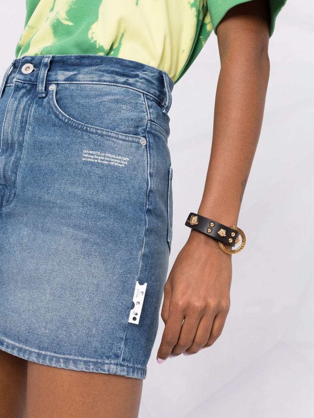 denim mini skirt - 3