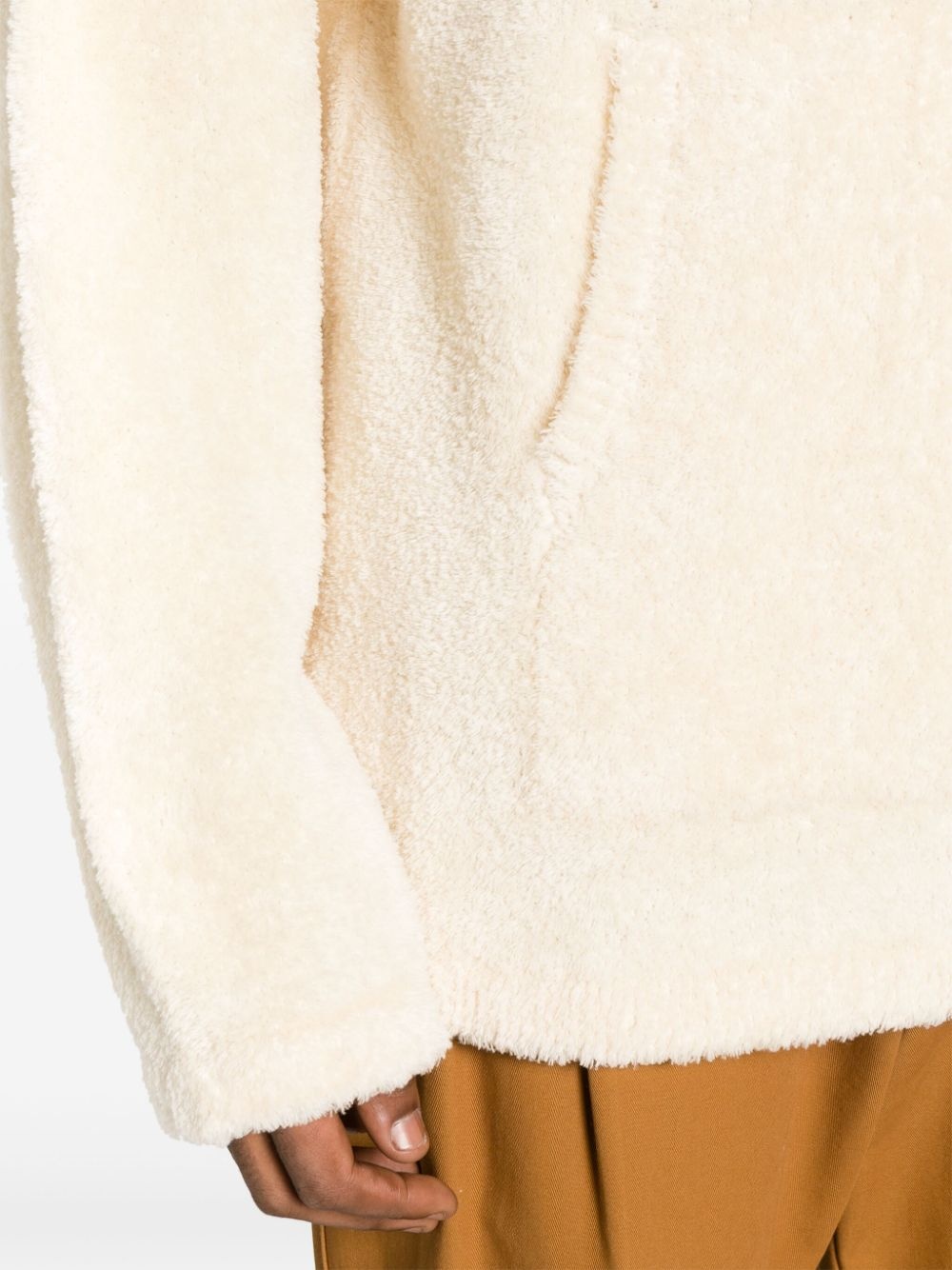 terry-knit fleece hoodie - 5