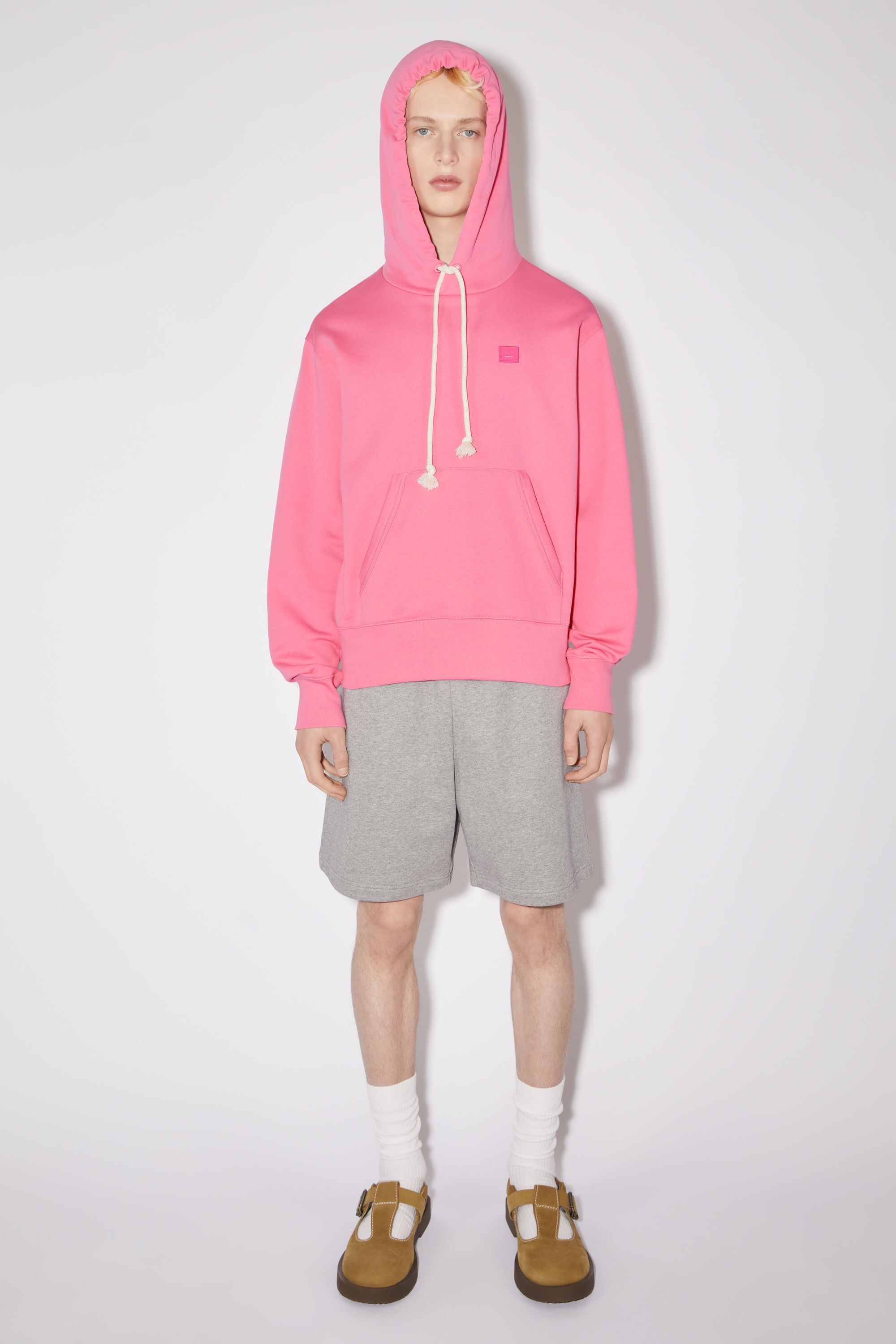 Hooded sweatshirt - Regular fit - Bright pink - 2
