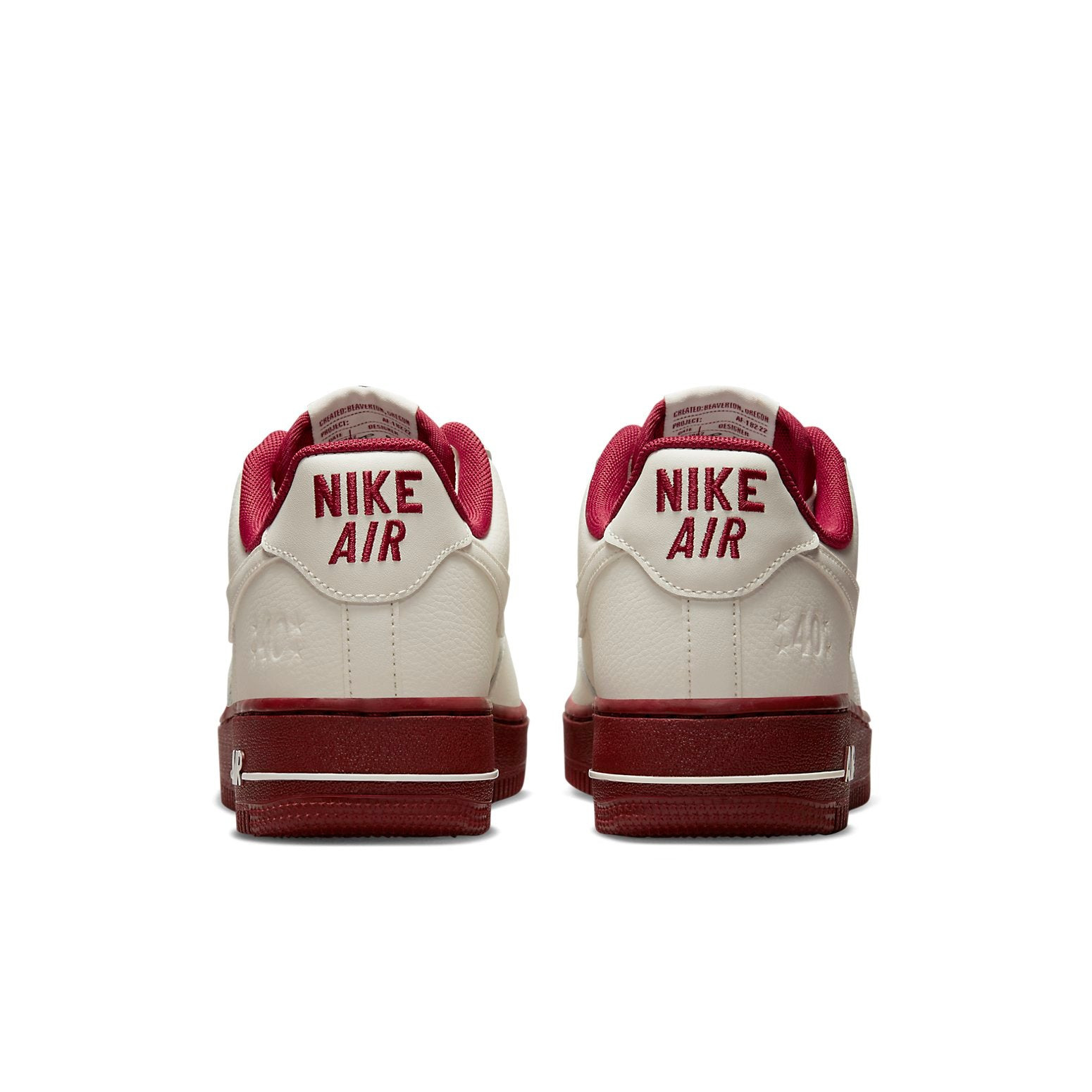 (WMNS) Nike Air Force 1 '07 SE '40th Anniversary - Sail Team Red' DQ7582-100 - 5