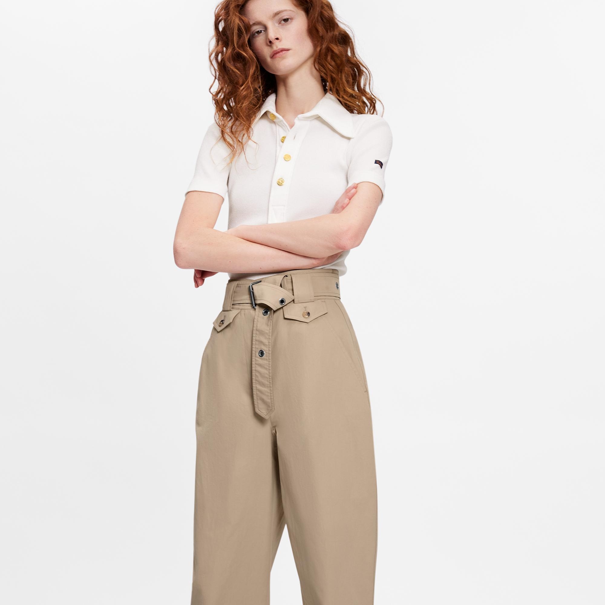 Belted Carrot Pants - 3