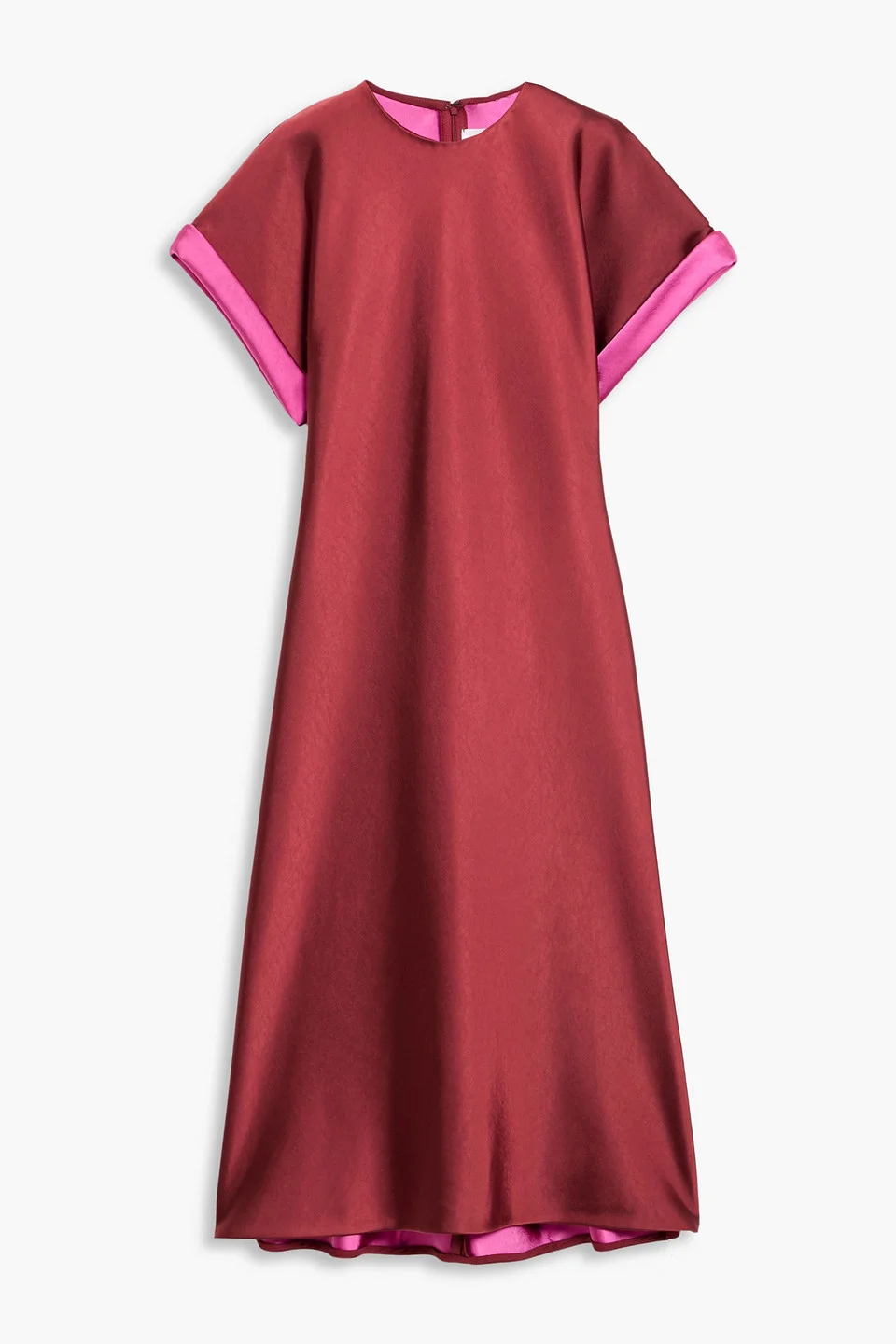 Satin midi dress - 1