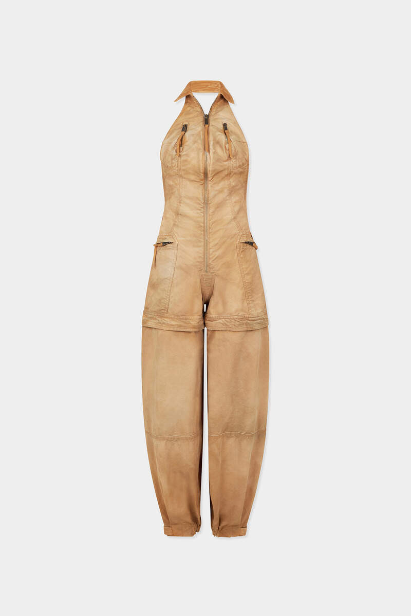 GARMENT DYED UTILITY DISTRESSED JUMPSUIT 1