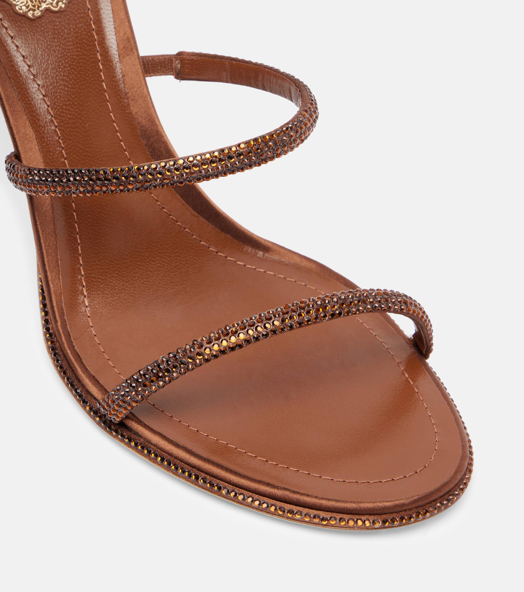 Cleo 80 embellished satin sandals - 5