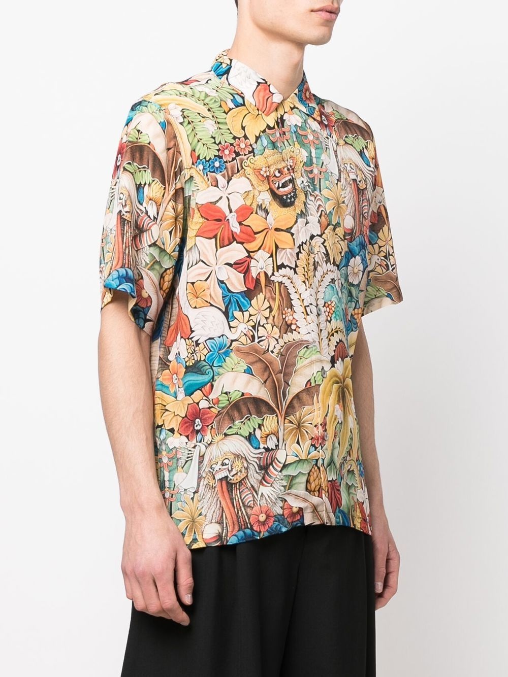 graphic-print short-sleeve shirt - 3