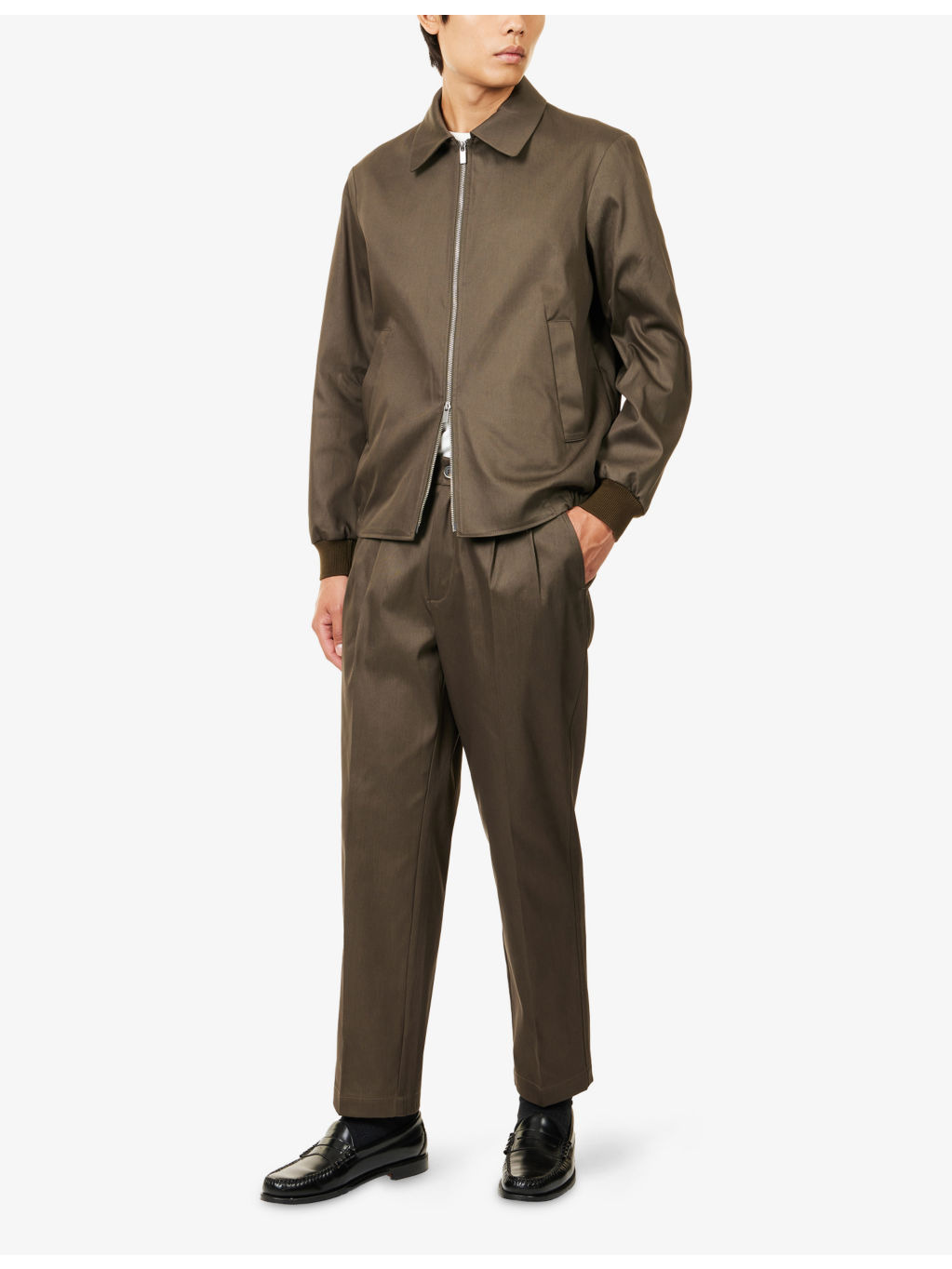Nerio Pleated Cotton Trousers - 2