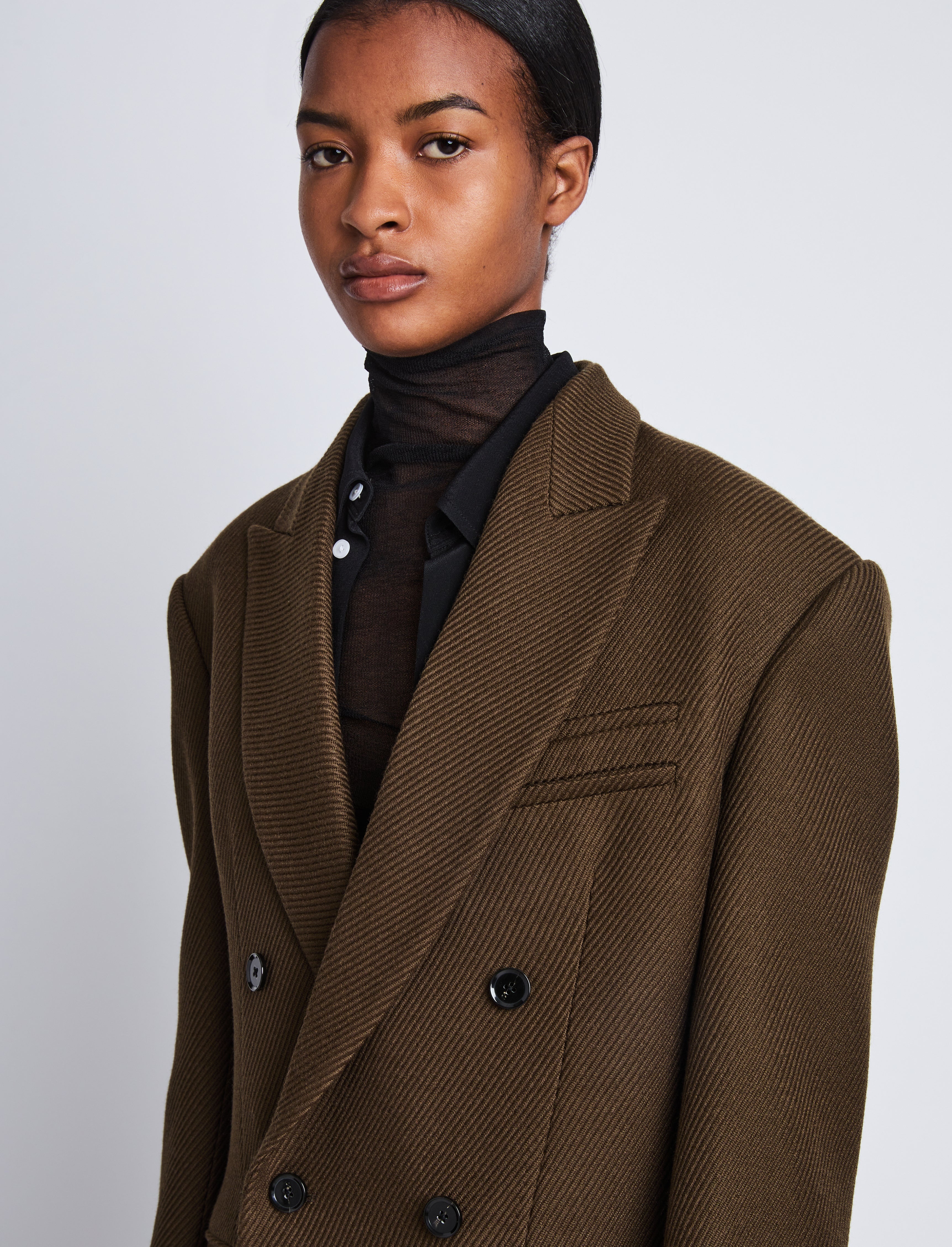 Henri Coat in Wool Twill - 5