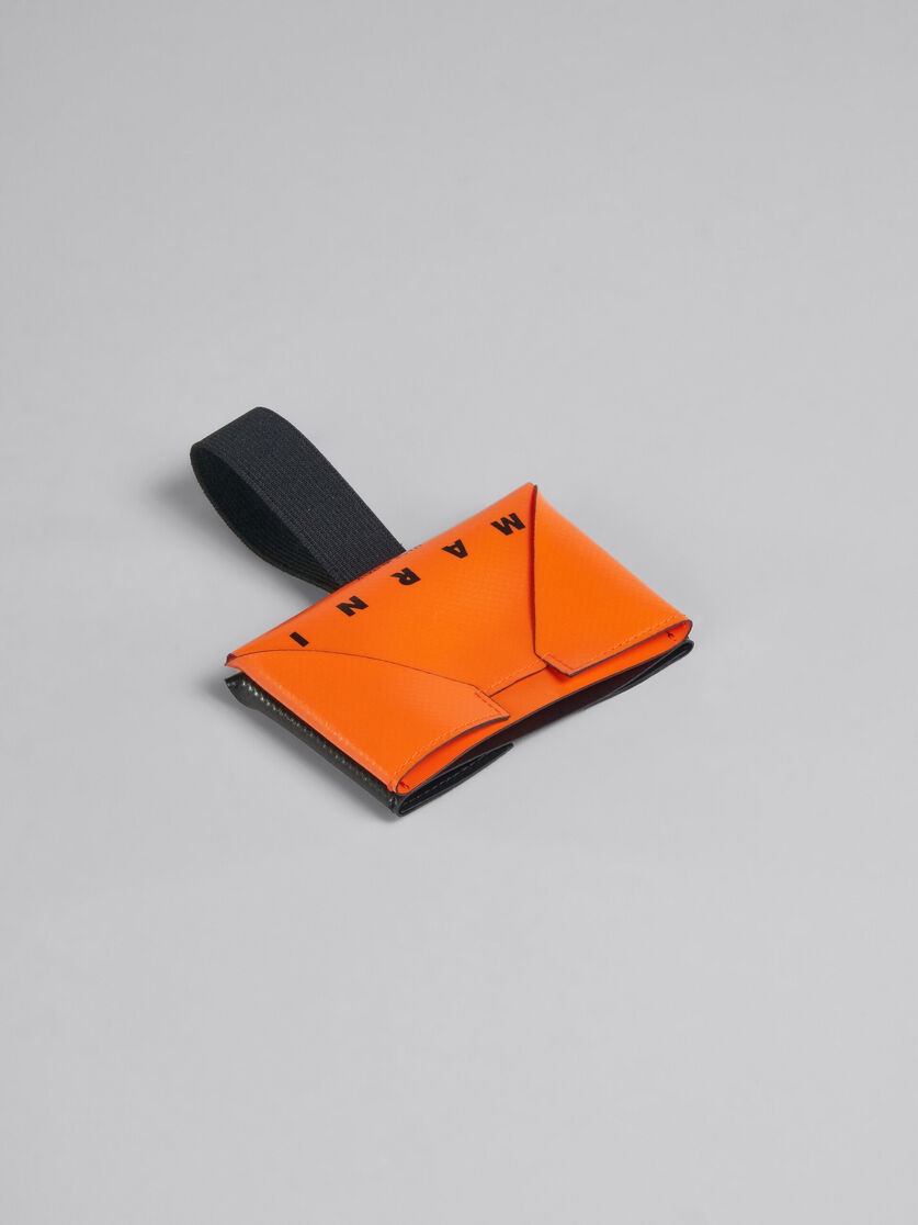 ORANGE AND BLACK ORIGAMI CARD CASE - 2