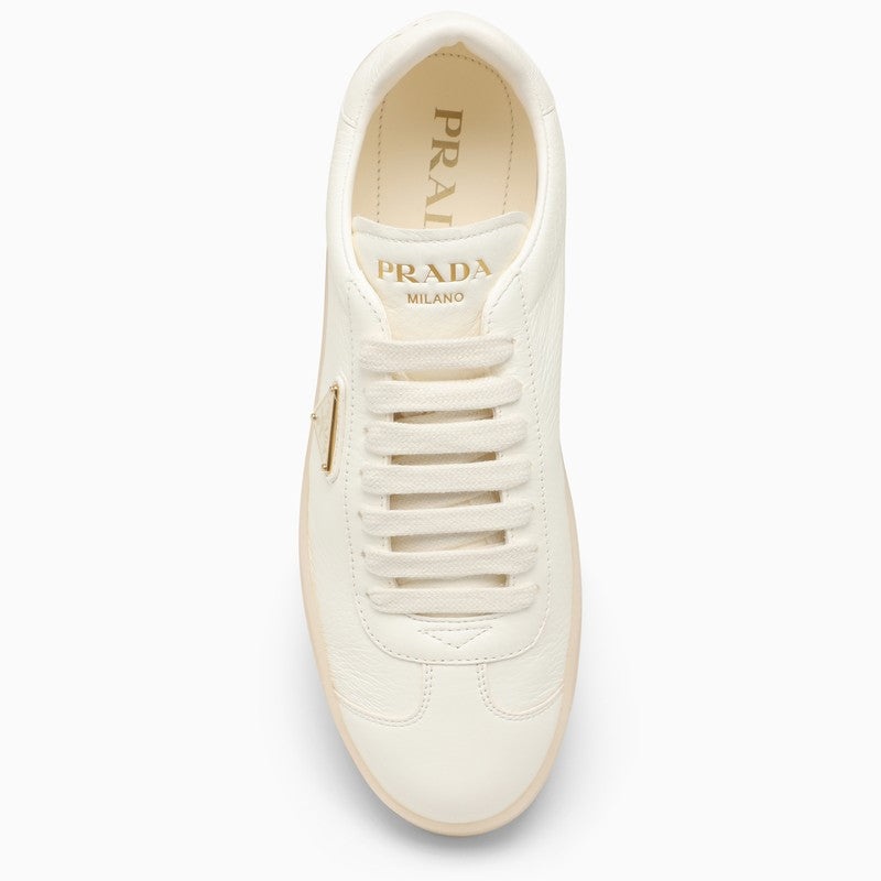 Prada Ivory Leather Trainer Women - 3