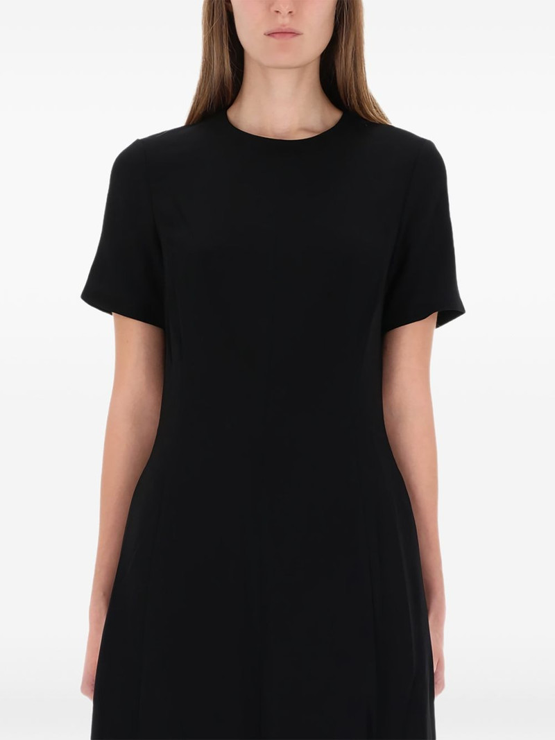 Theory short-sleeve A-line midi dress outlook