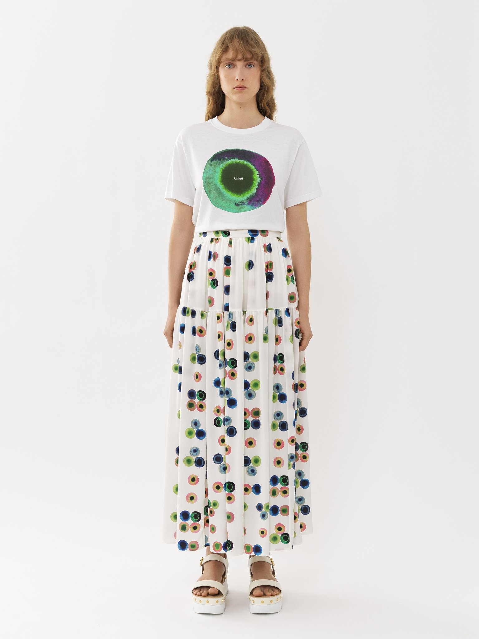 PRINTED MAXI SKIRT - 5