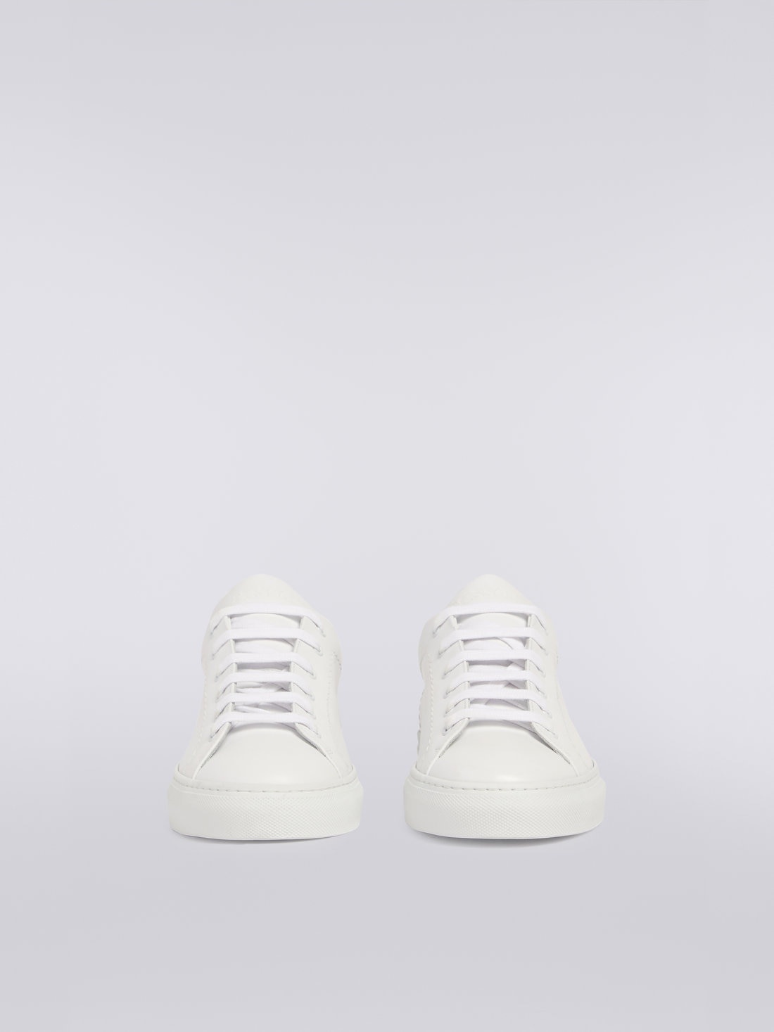 Leather trainers with slub insert - 3