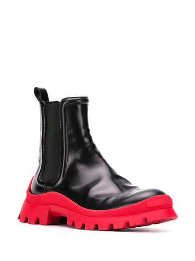 DSQUARED2 colour-block ankle boots outlook